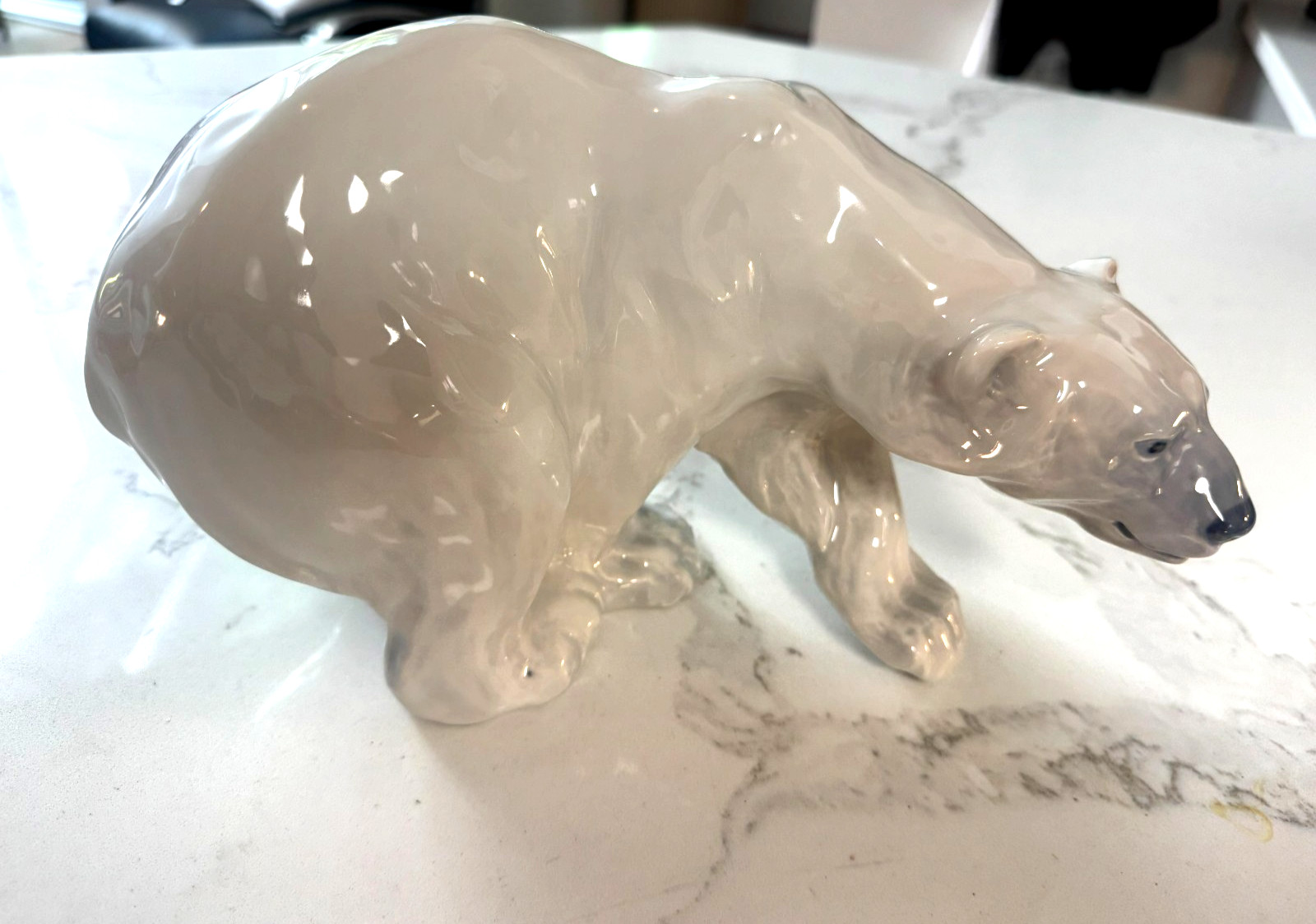 Royal Copenhagen 1137 Stalking Polar Bear Figurine Knud Kyhn 1st Quality Denmark