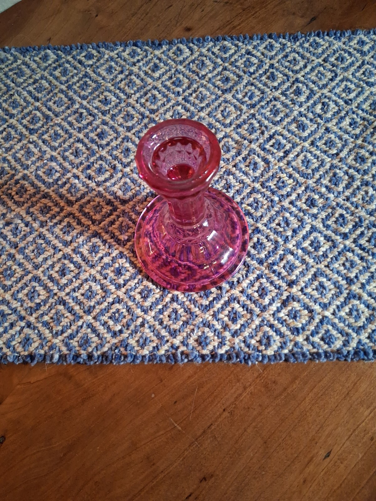 carnival glass candle stick holder vintage