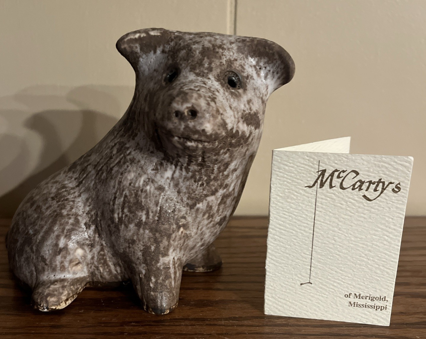 McCarty’s Pottery Nutmeg Pig GENUINE – First Quality