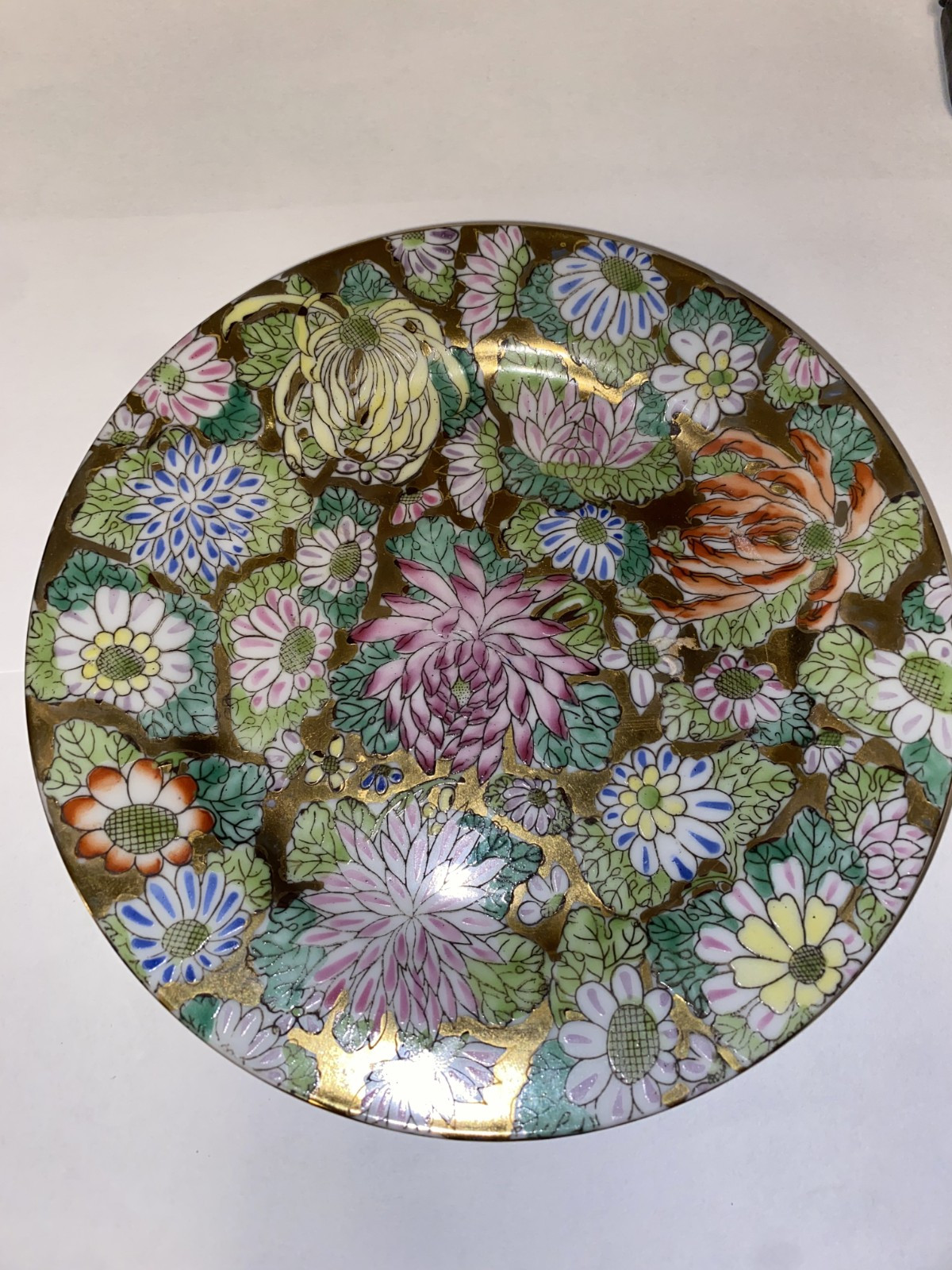 Chinese Qianlong Floral Porcelain plate