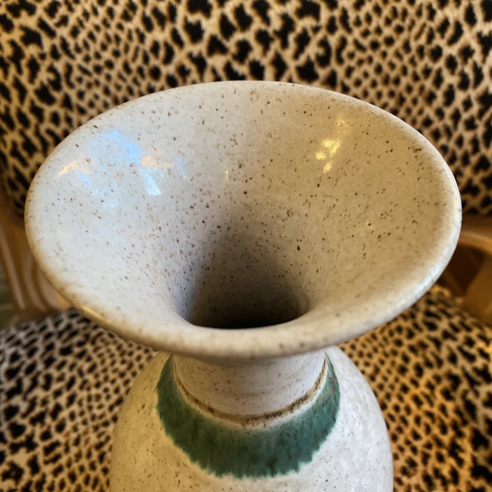 Vintage VINO Pottery Craft Wine Carafe USA Pottery Craft Robert Maxwell Art 9.5″