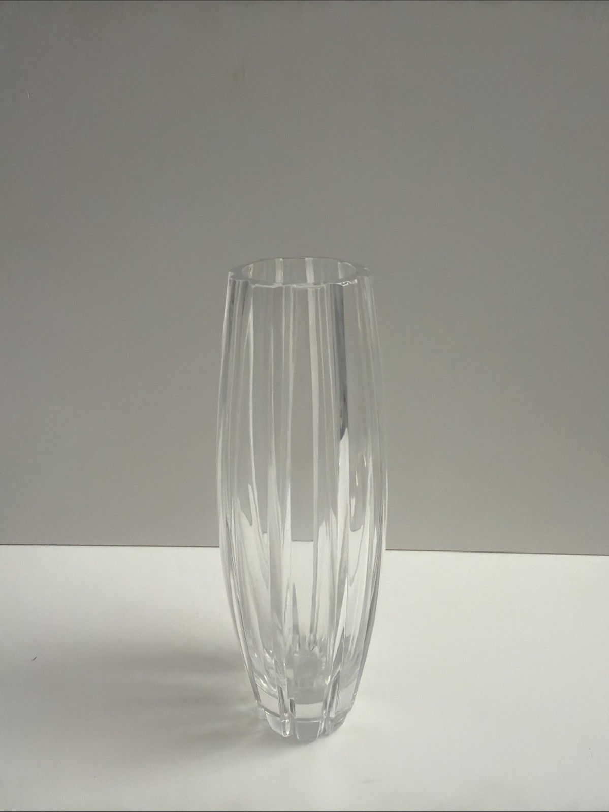 SIGNED WATERFORD MARQUIS COLLECTION 7″ TALL CRYSTAL GLASS FLOWER VASE BUD VASE