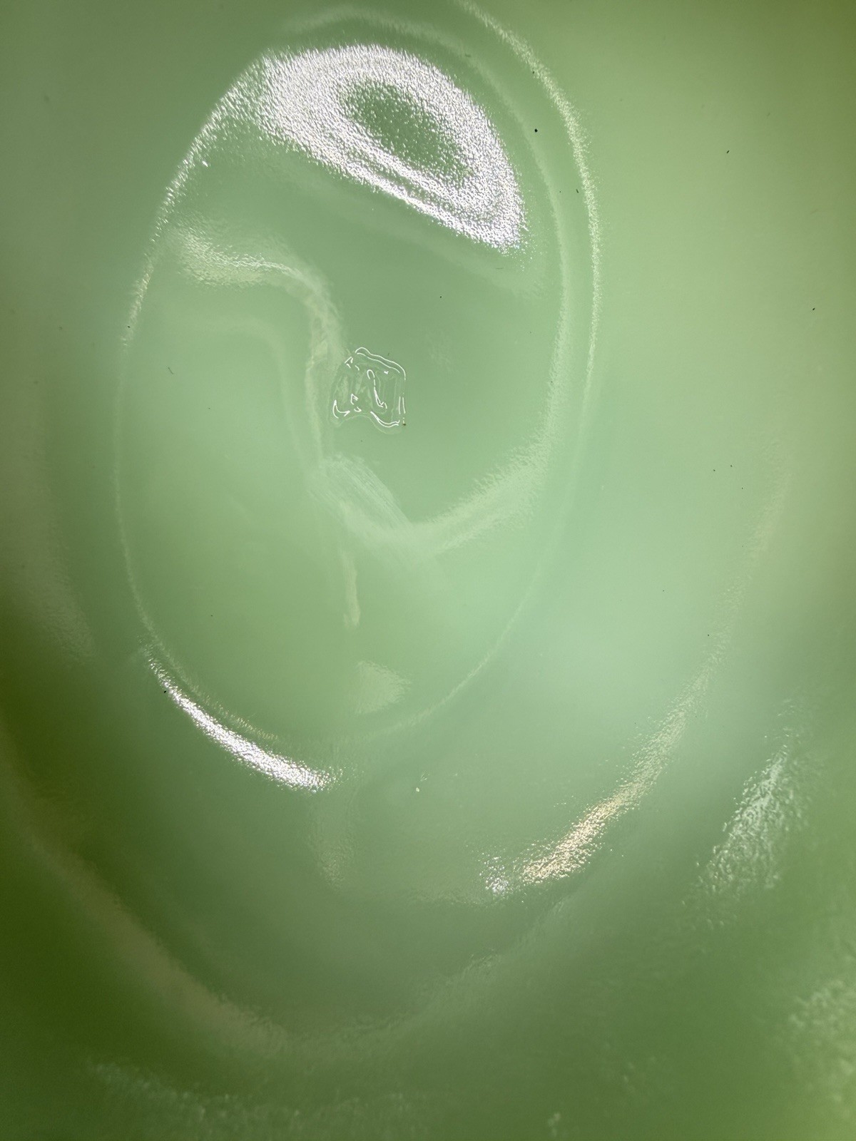 Mosser Glass Bunny on Basket Nest – JADE / JADEITE Trinket Box