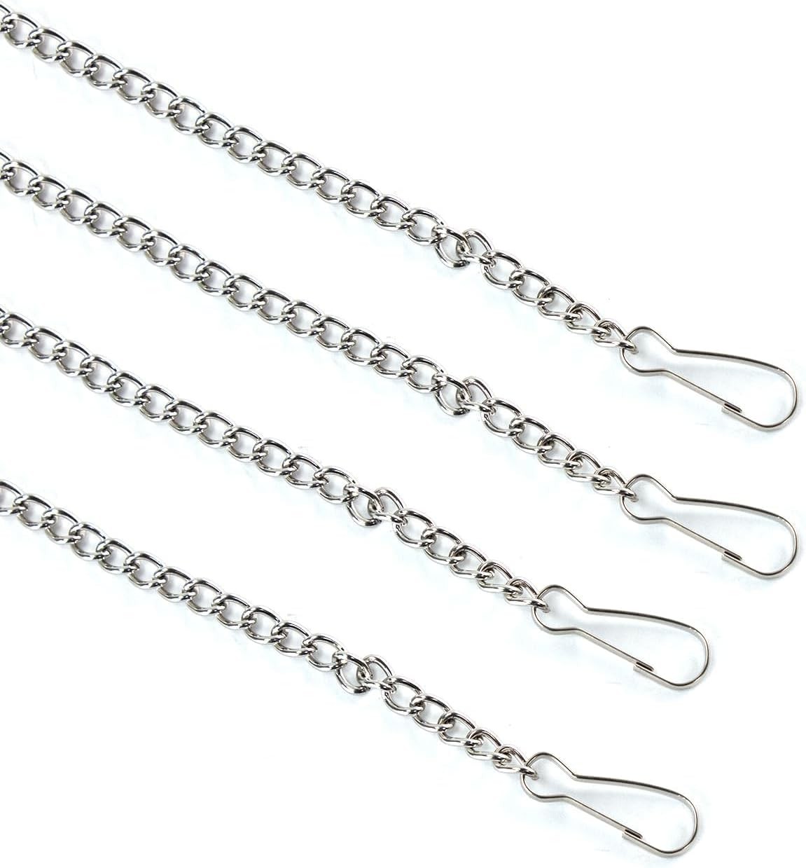 6 Pcs 20-Inch Stained Glass Window Hanging Chains with Hooks – Versatile Decorat