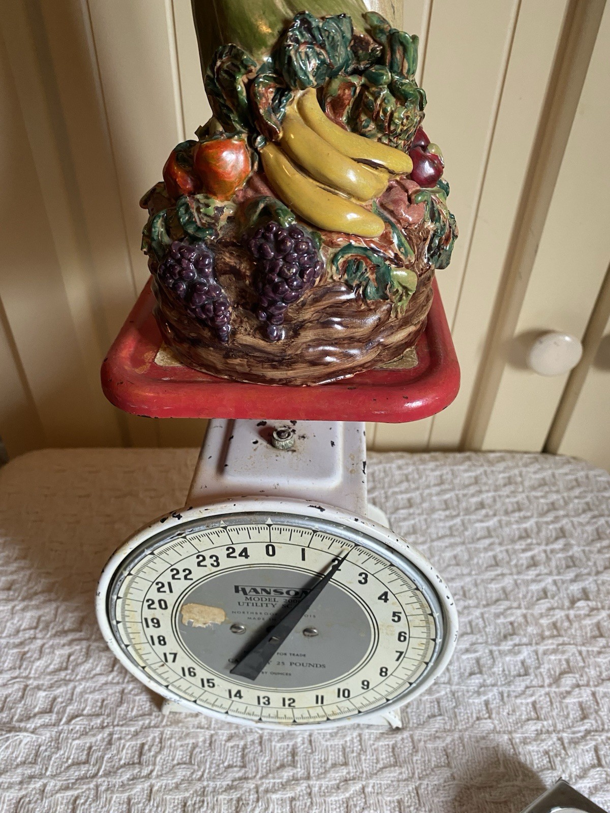 VTG JOY THOMPSON Autumn Harvest Lady Fruit California Pottery Signed 1940s RARE!