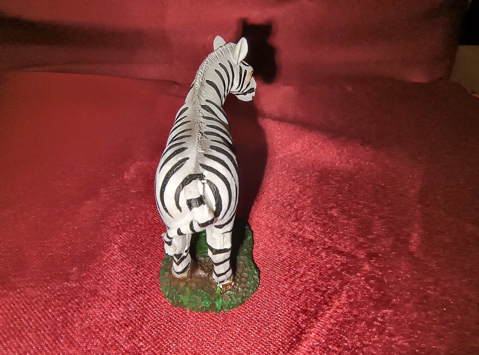 Adorable Collectible White w/Black Stripes Safari Zebra Mini Figurine