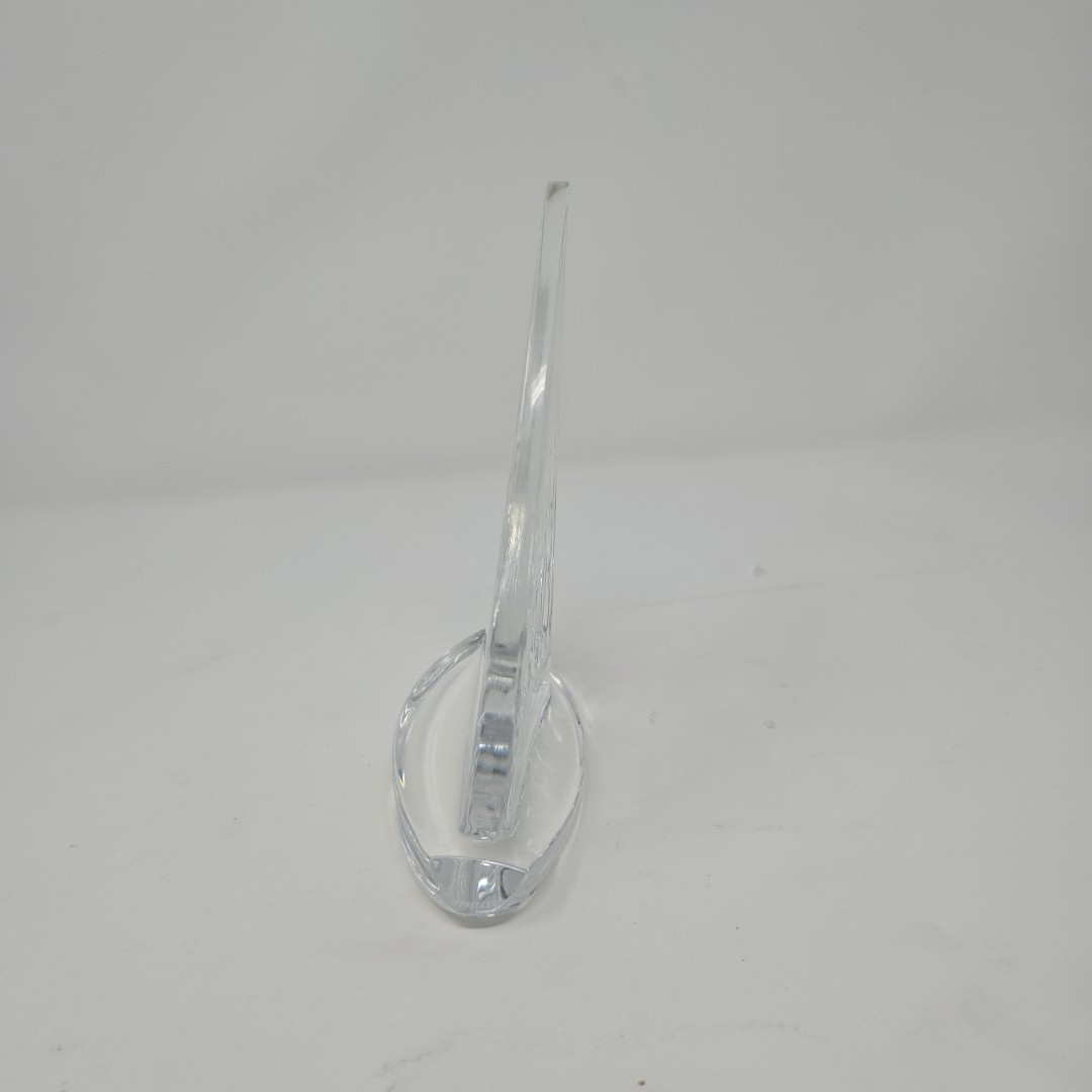 Vintage Waterford Crystal Clear Sailboat NAUTICAL Boat Paperweight Figurine 5.5″