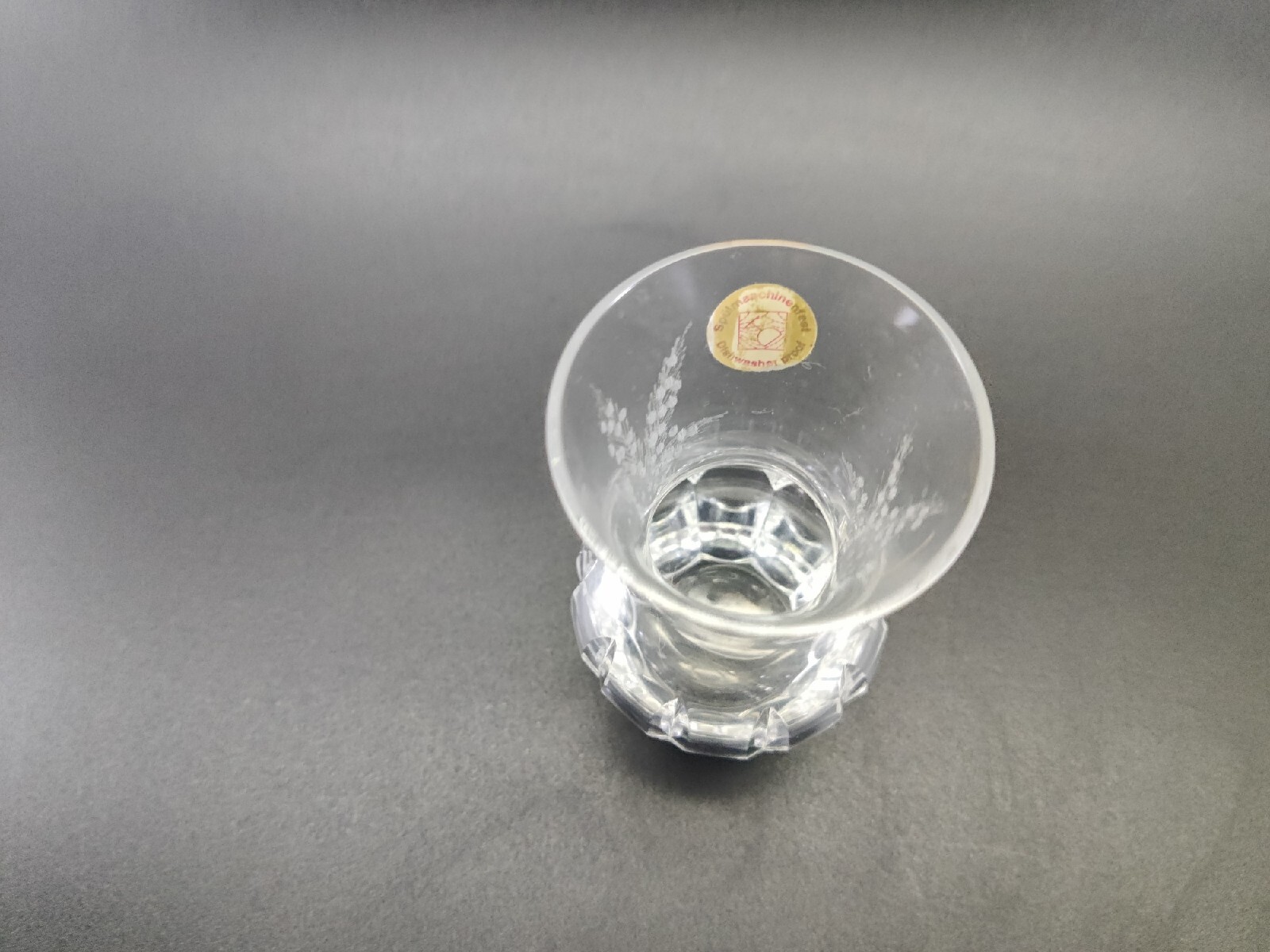 Bleikristall Bud Vase Lead Crystal Floral Etched Made in Germany