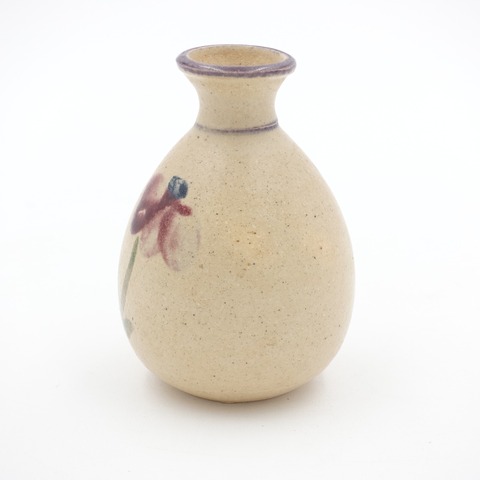 Weed Pot Bud Vase Harmony Pottery Signed Sharalyn New Harmony Indiana 3.3/8 Tall