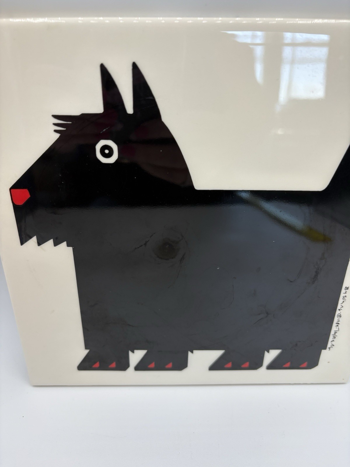 Vintage 1980s Taylor & Ng Scottie Dog Tile
