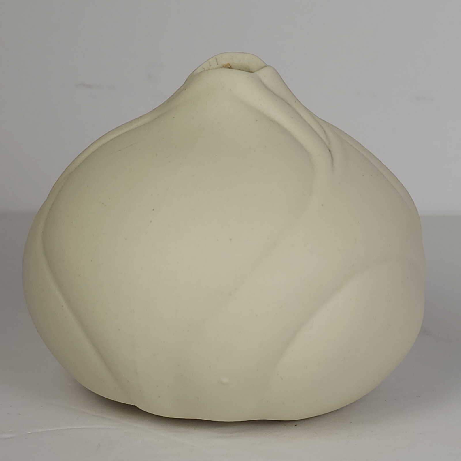 Vintage 1983 Becky Todoroff White Pottery Weed Pot Vase Matte Abstract Ceramic