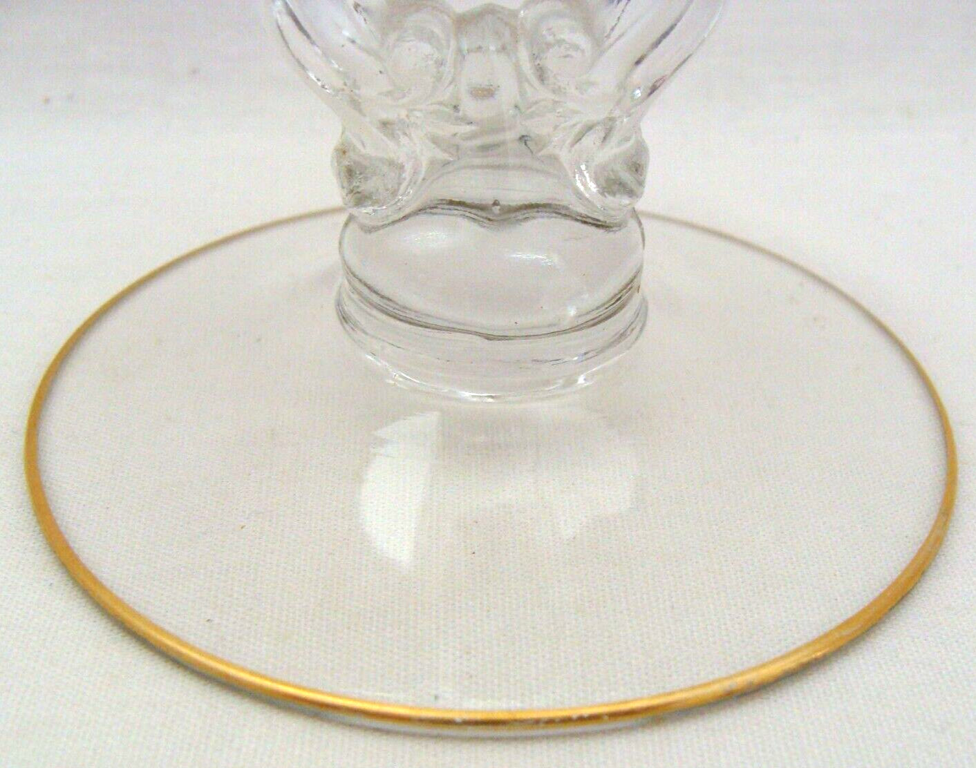 Cambridge Rose Point Or Tuscan Rose Etched Gold Encrusted 10 Inch Vase