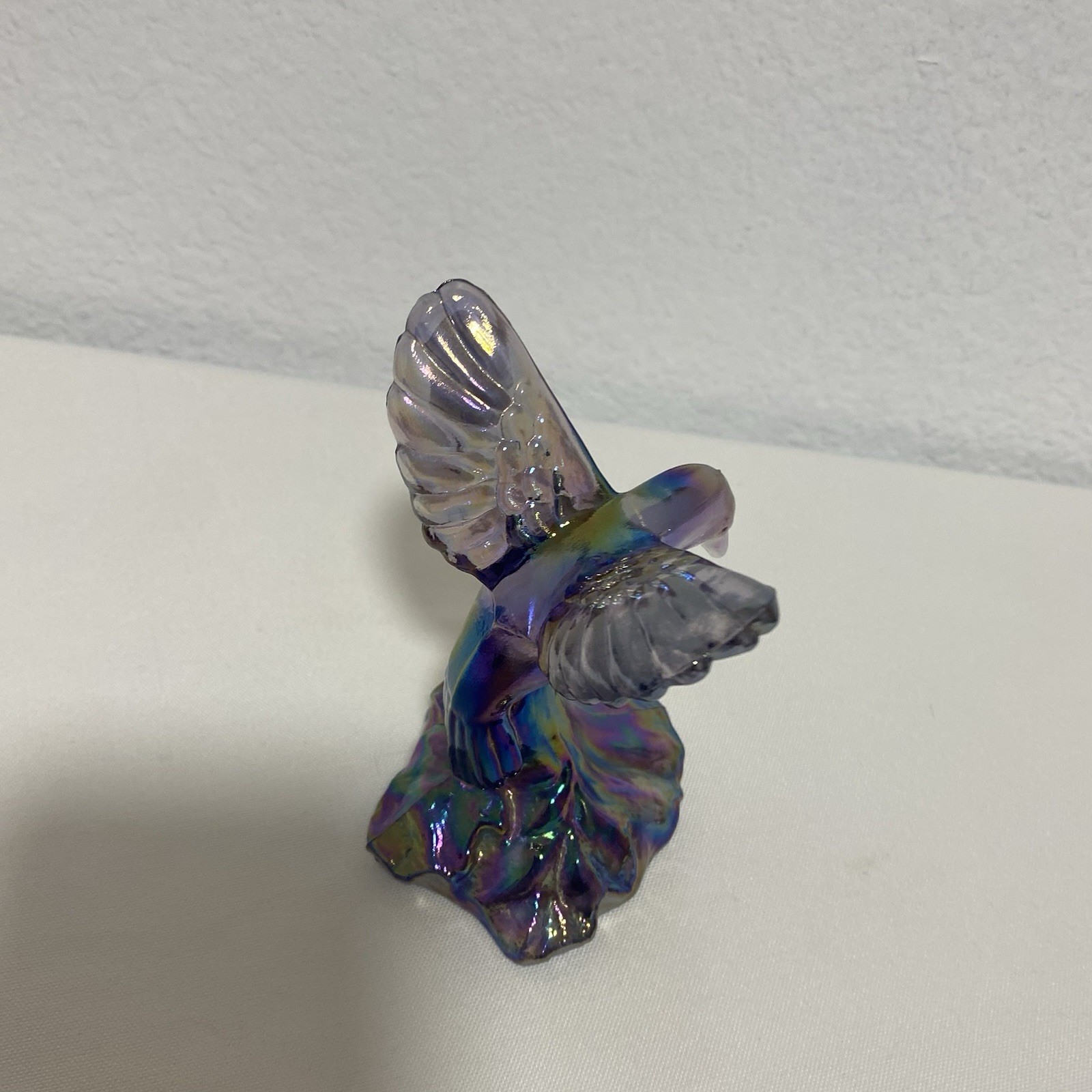 Fenton Hummingbird Figurine – Violet Iridescent ~ Vintage 2005
