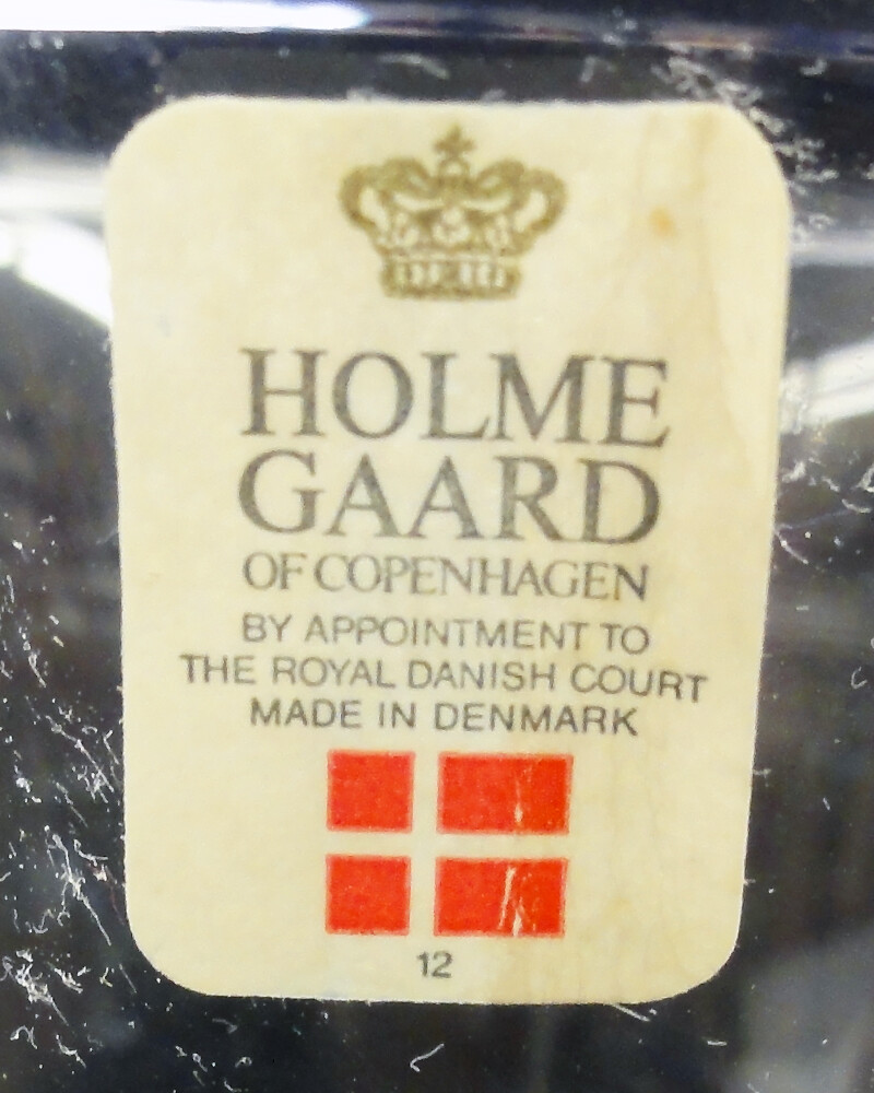 HOLMEGAARD DANISH SHIPS White Wine 4 1/8″ tall NEW NEVER USED made in Denmark