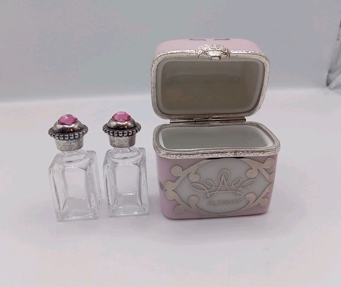 Althorp Special Edition Limoges Porcelain Trinket Box Perfume Set 23/1000 Rare