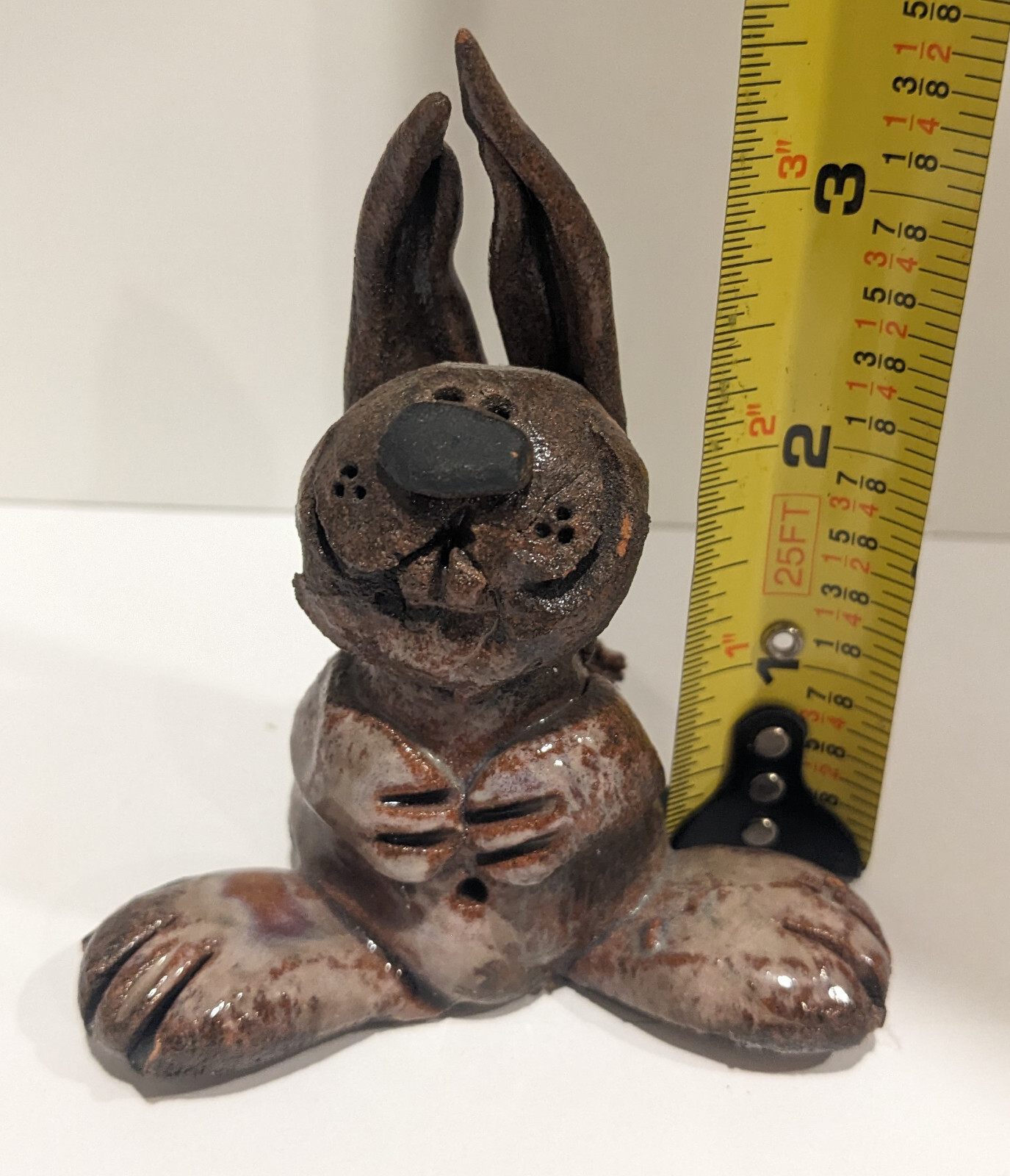 Nancy Hicks Vintage Pottery Rabbit Asheville NC Art Sculpture