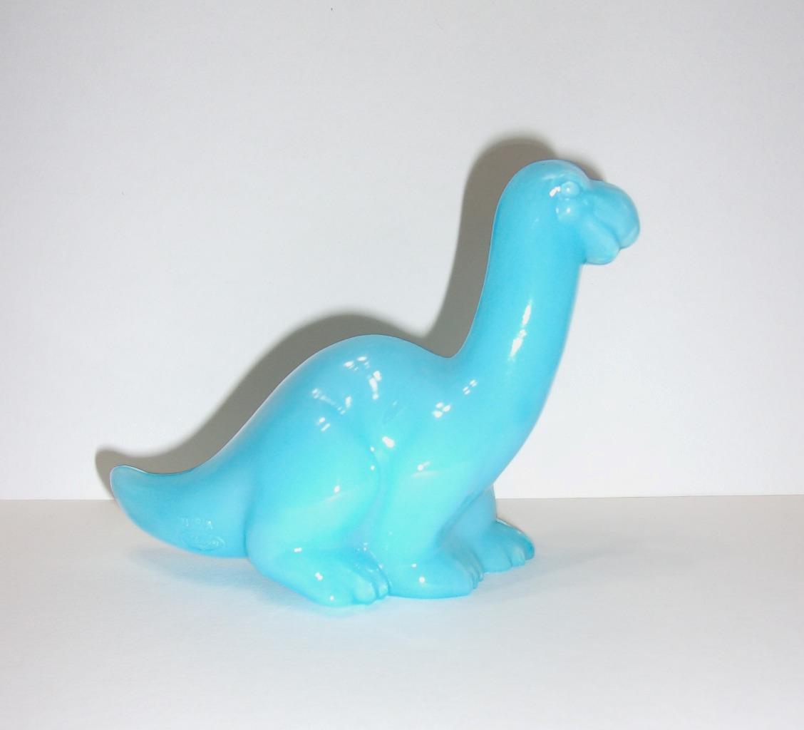Fenton Glass Robin’s Egg Blue Dinosaur Figurine Mosser Made In USA