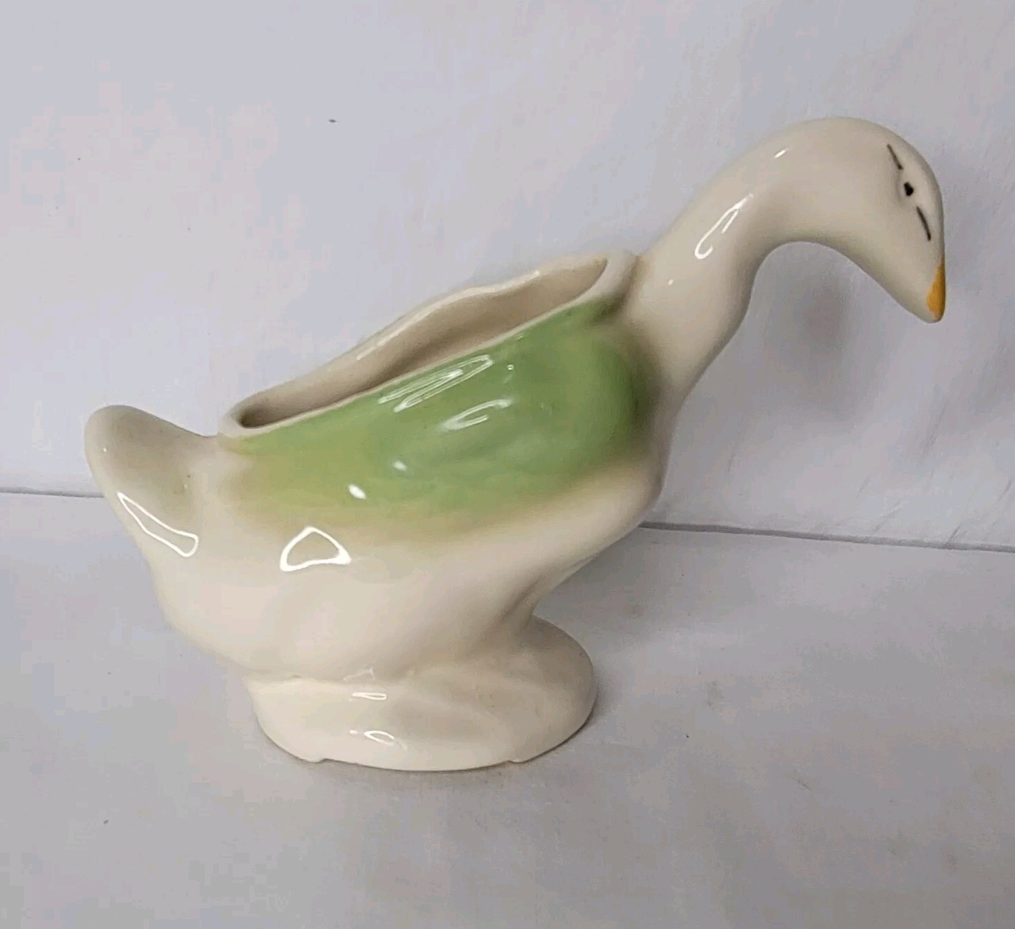 Vintage USA Pottery Goose Duck Planter Ceramic Vase American Bisque Company