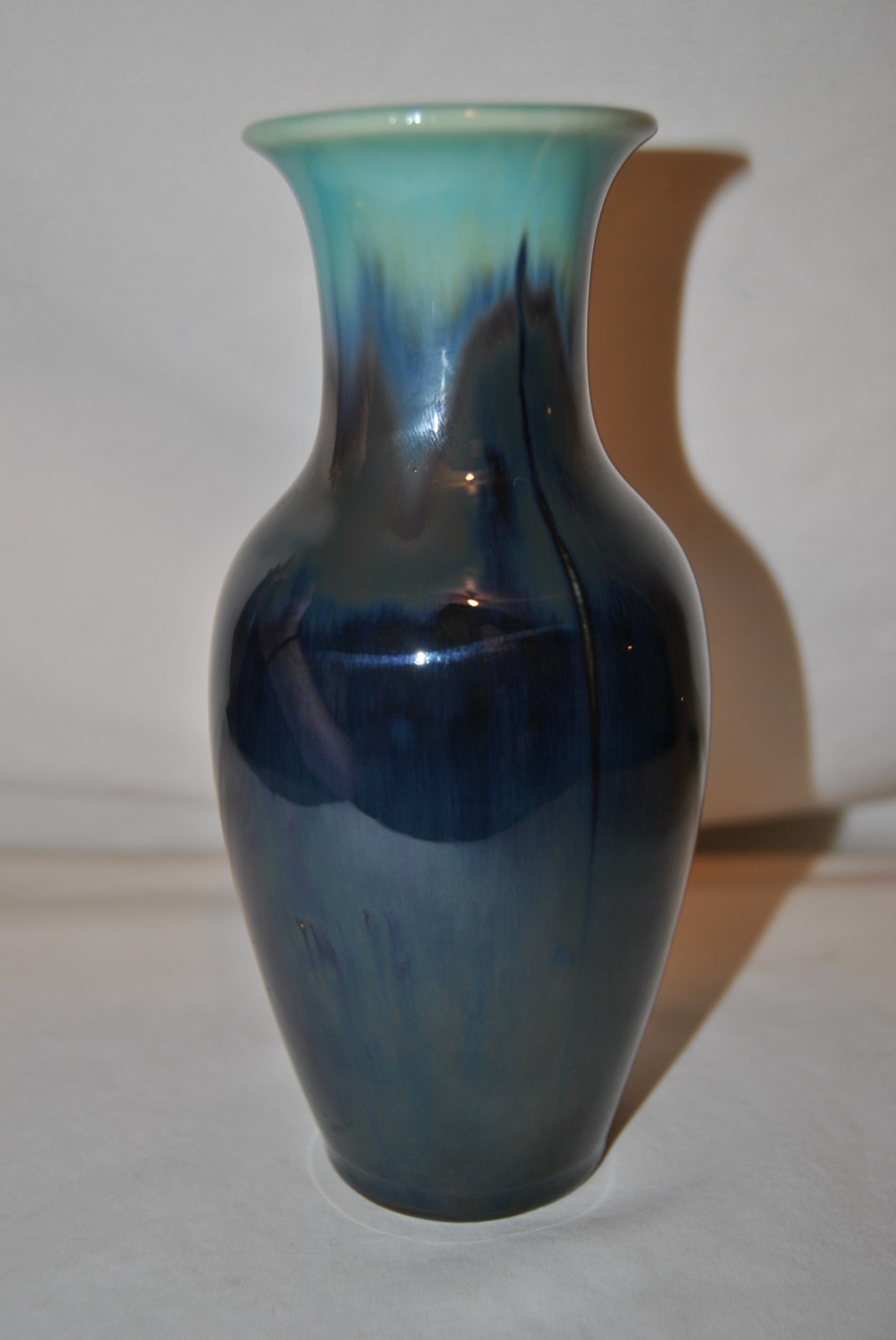Rookwood Blue Purple Aqua Glaze Effect Vase 1932 Shape 6308C