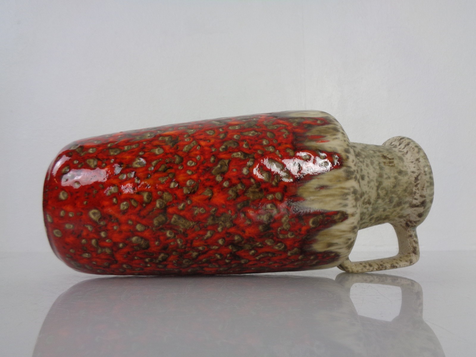 Übelacker Fat Lava Ceramic Vase 1538/26 W.Germany 1970s Signed