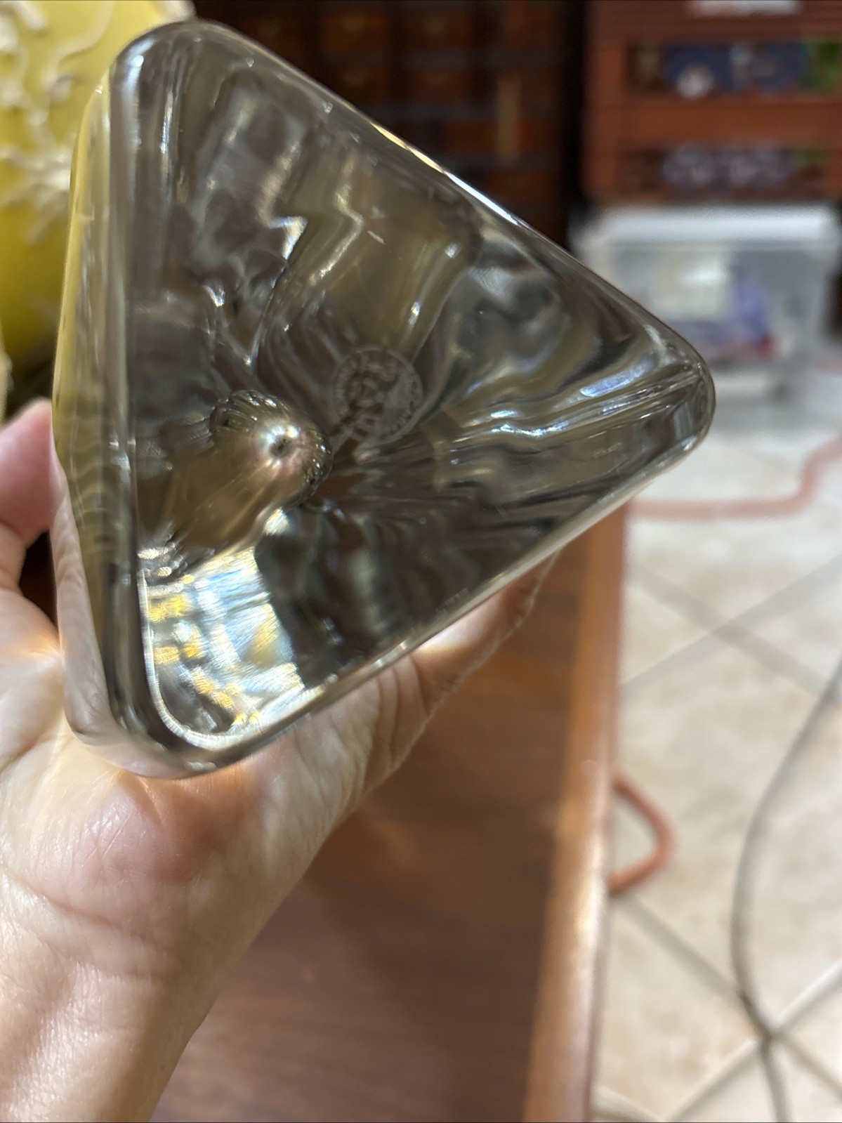 Baccarat France Cut Crystal Vase Large 12.5” Signed 5.5 Lbs Vintage