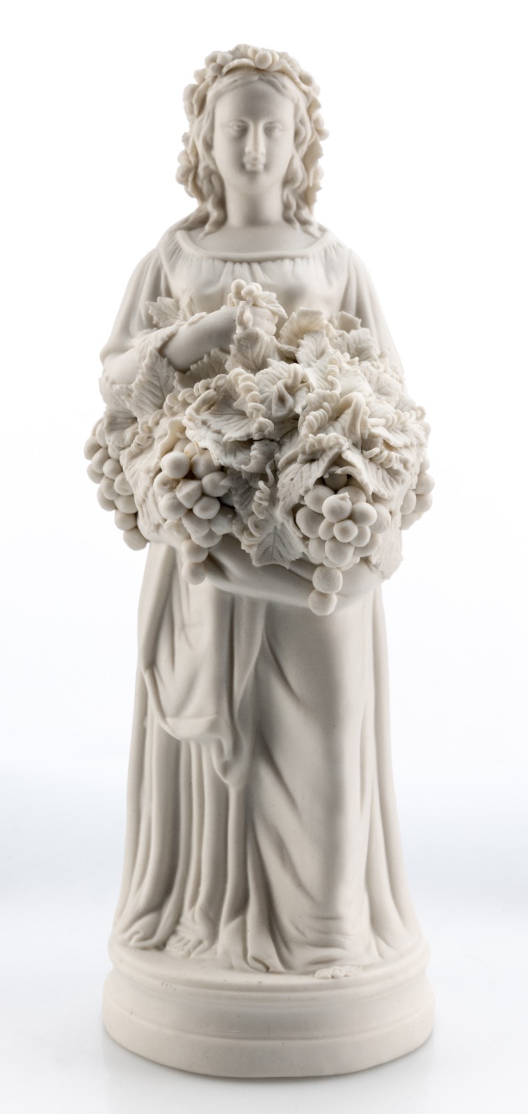 Late 1800s Figure Allegory of Autumn Porzellanfabrik Unger Schneider & Cie? 12in