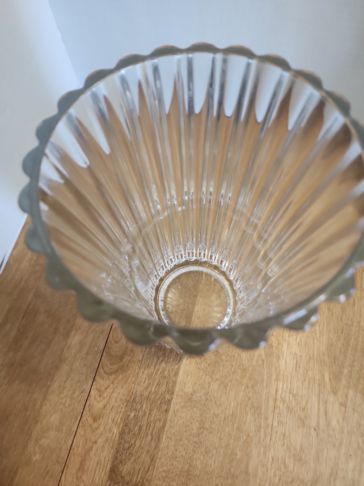 Cristal D’Arques Durand Athena Vase Clear Glass 9-5/8″ Tall