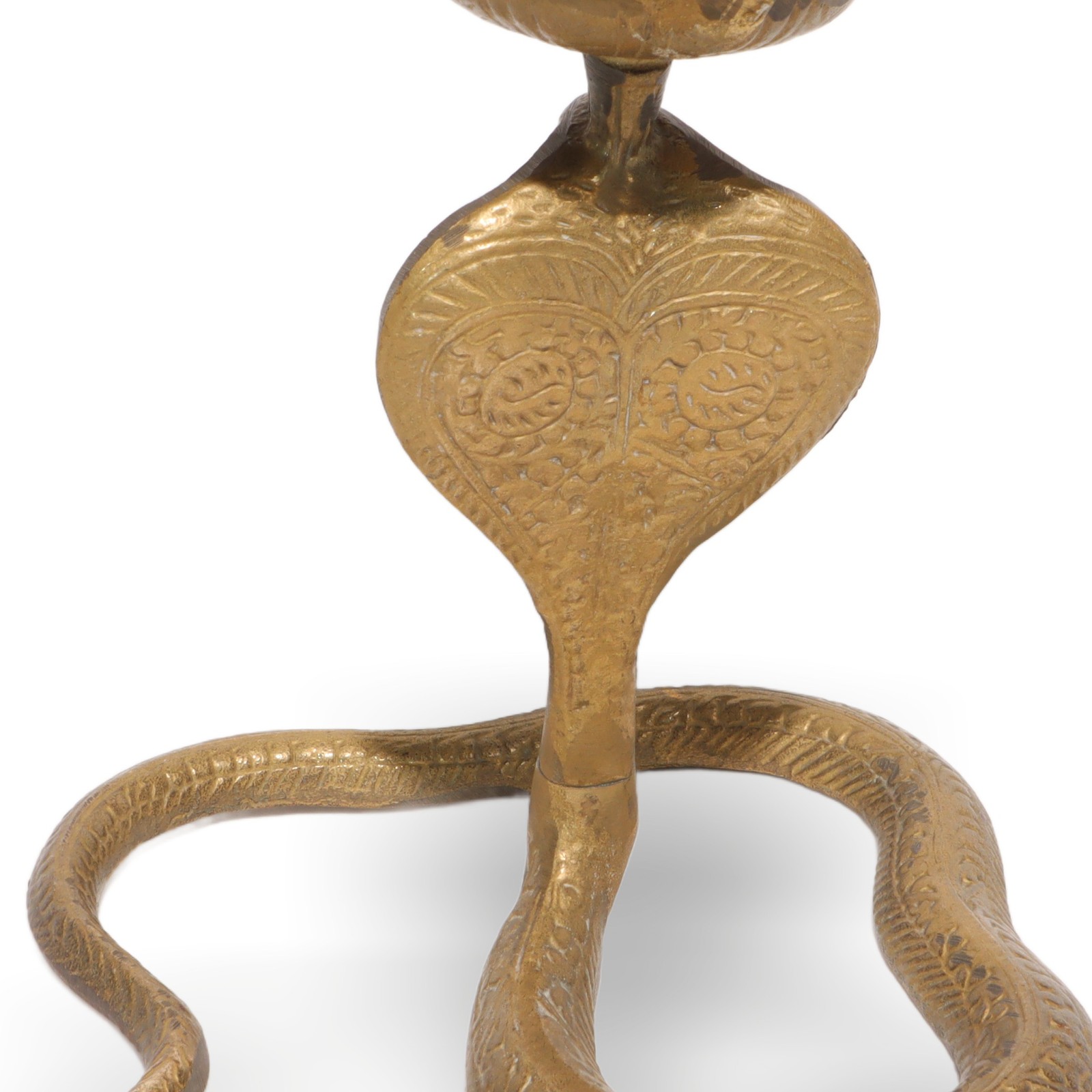 Bronze Snake Candelabrum – Vintage Cobra Candle Holder