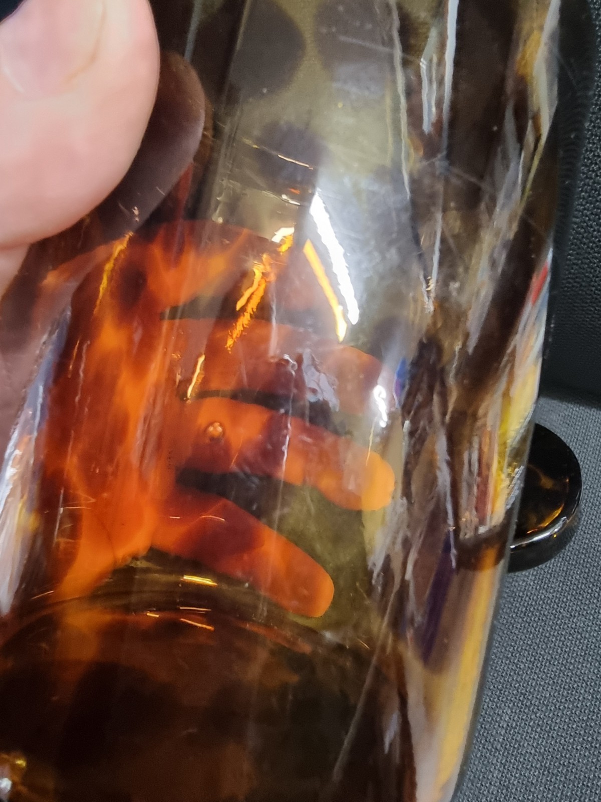 Stunning 1950’s Signed ‘Barovier e Toso’ Murano Tortoiseshell Jar with Lid WOW!