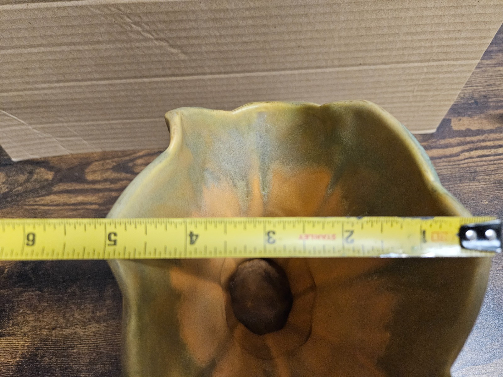 Spicy 13,000 CPM, Vintage Uranium Glazed Fan Vase, Comes with Radioactive Decals
