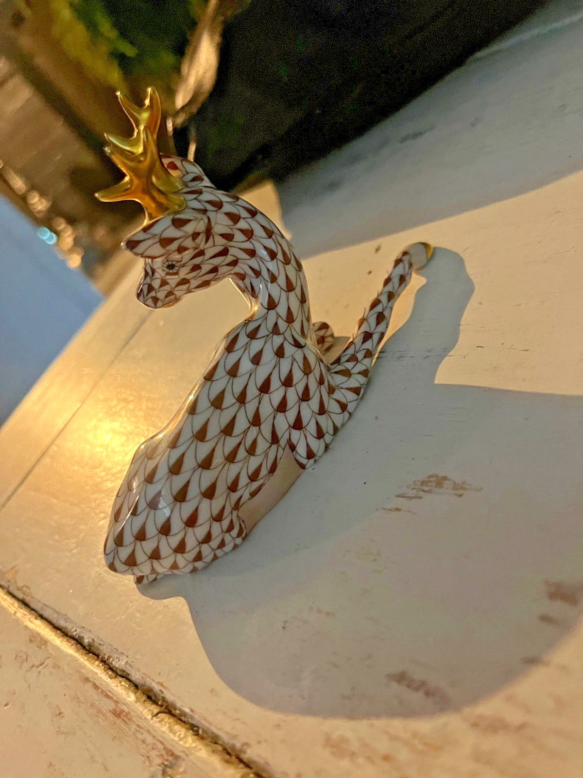 Herend Roe Buck in Fishnet
