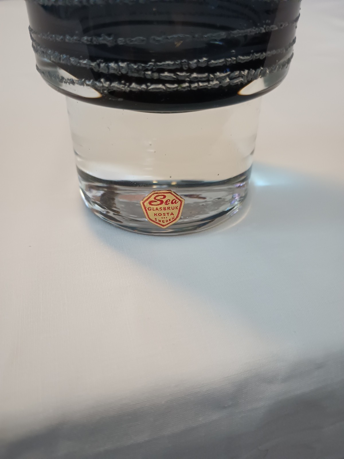 Sea Glasbruk 1970’s Swedish Smoky Glass Vase – Rune Strand