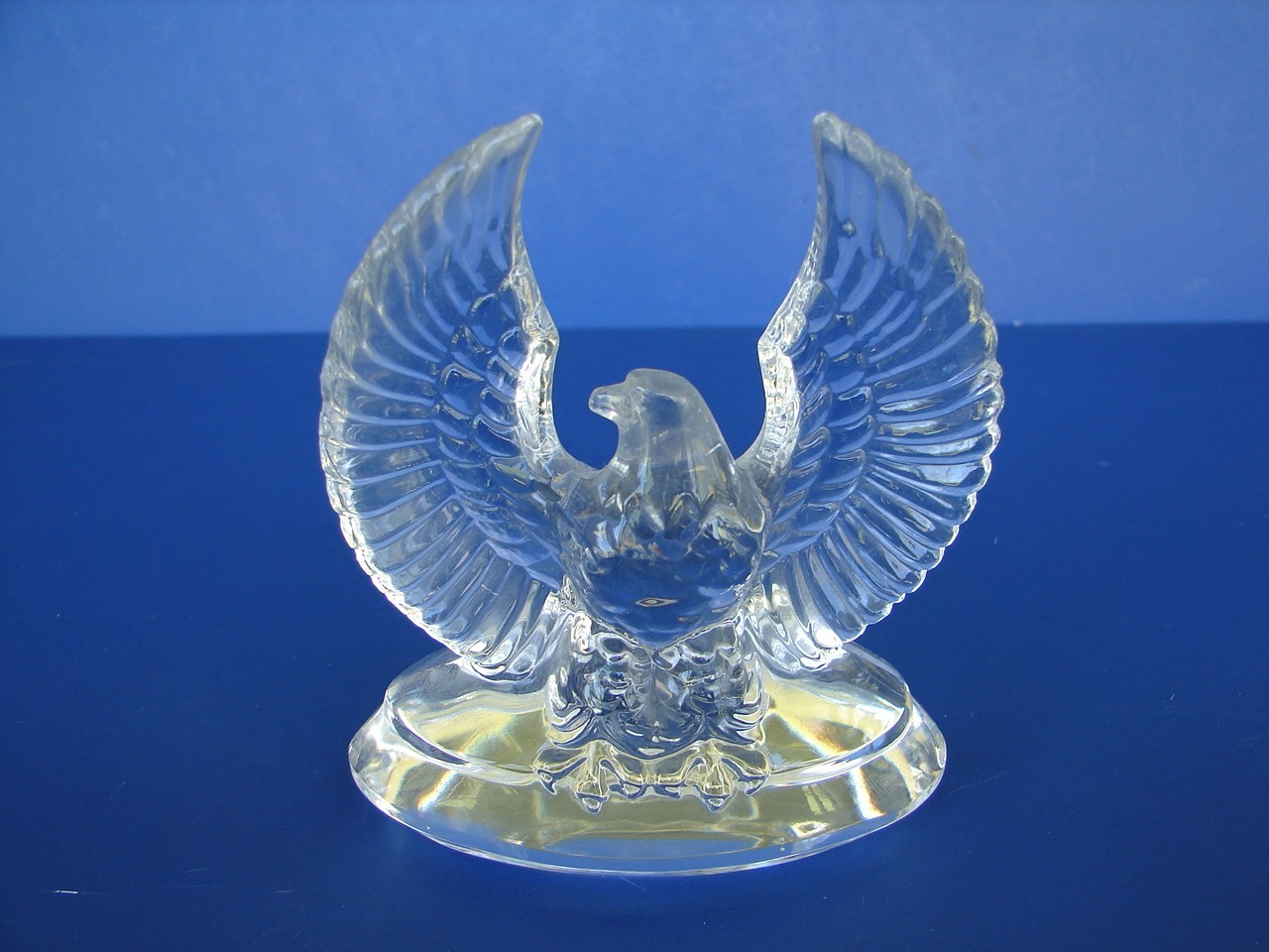 Crystal Eagle Figurine Statue 24% Lead Paperweight Stolzle Kristall Austria