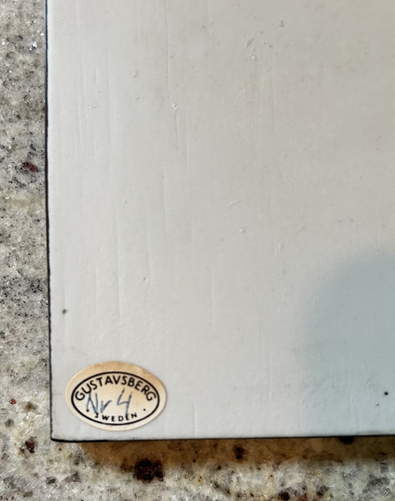 Vtg MCM Danish Modern Lisa Larson LEAF Porcelain Wall Tile Gustavsberg, Sweden