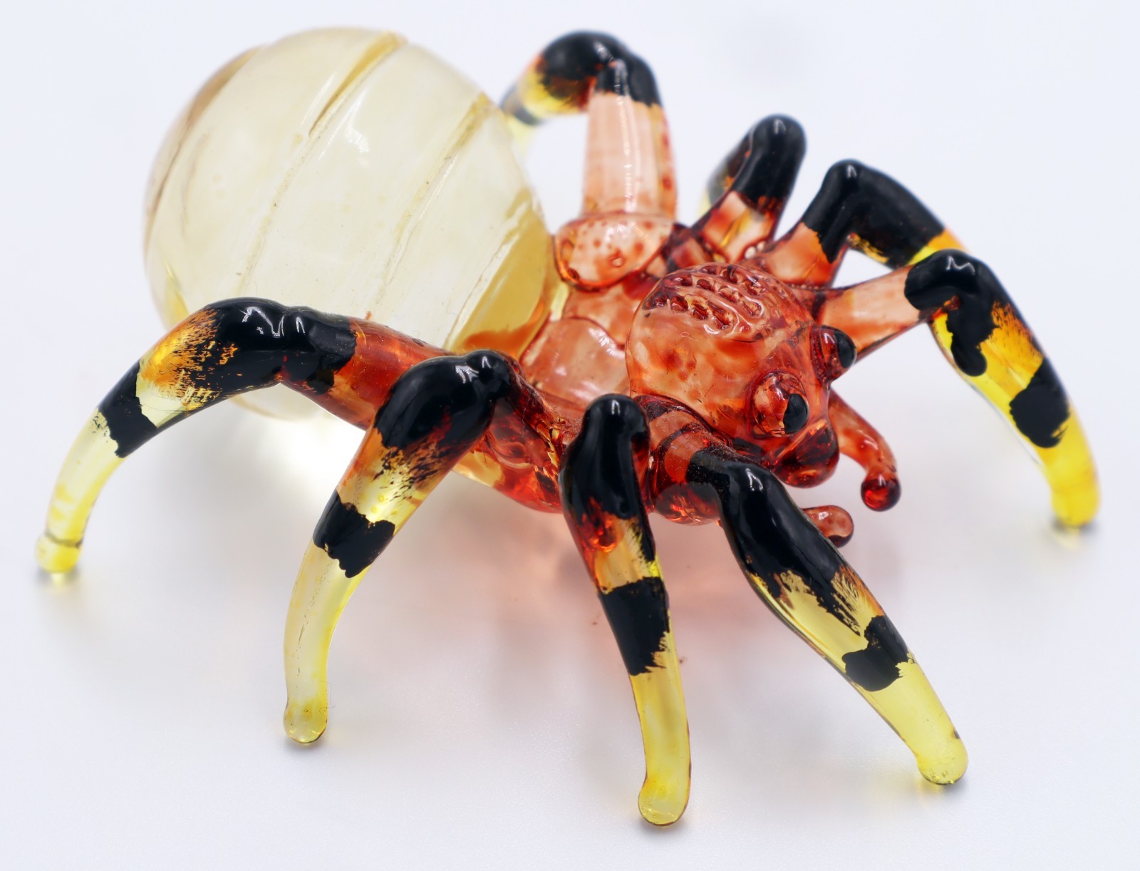 Colorful Hand Blown Glass Tarantula Spider Figurine Mini 2.5″ x 2.5″ x 1.5″