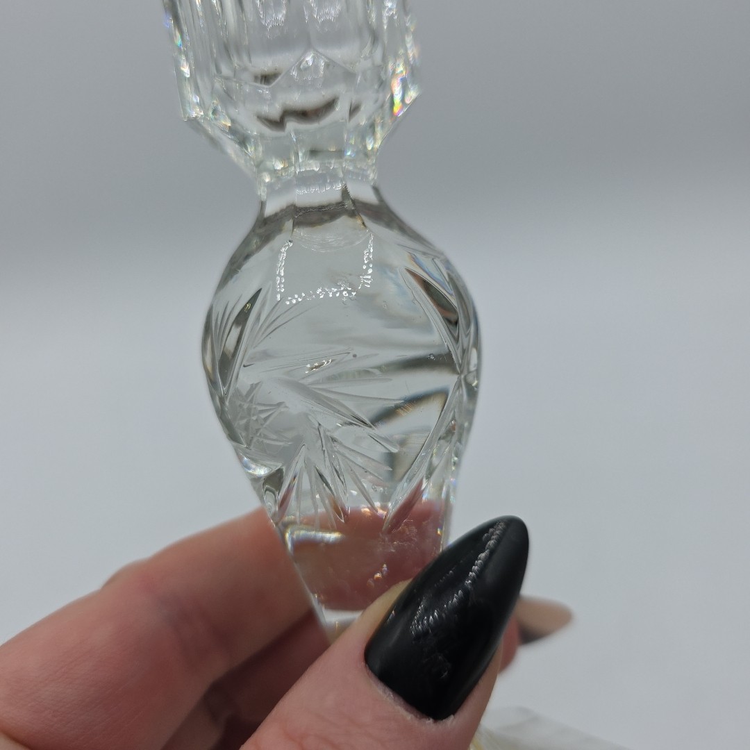 Crystal Clear Industries Pattern #2704 – Vintage Single Light Cut Candlestick