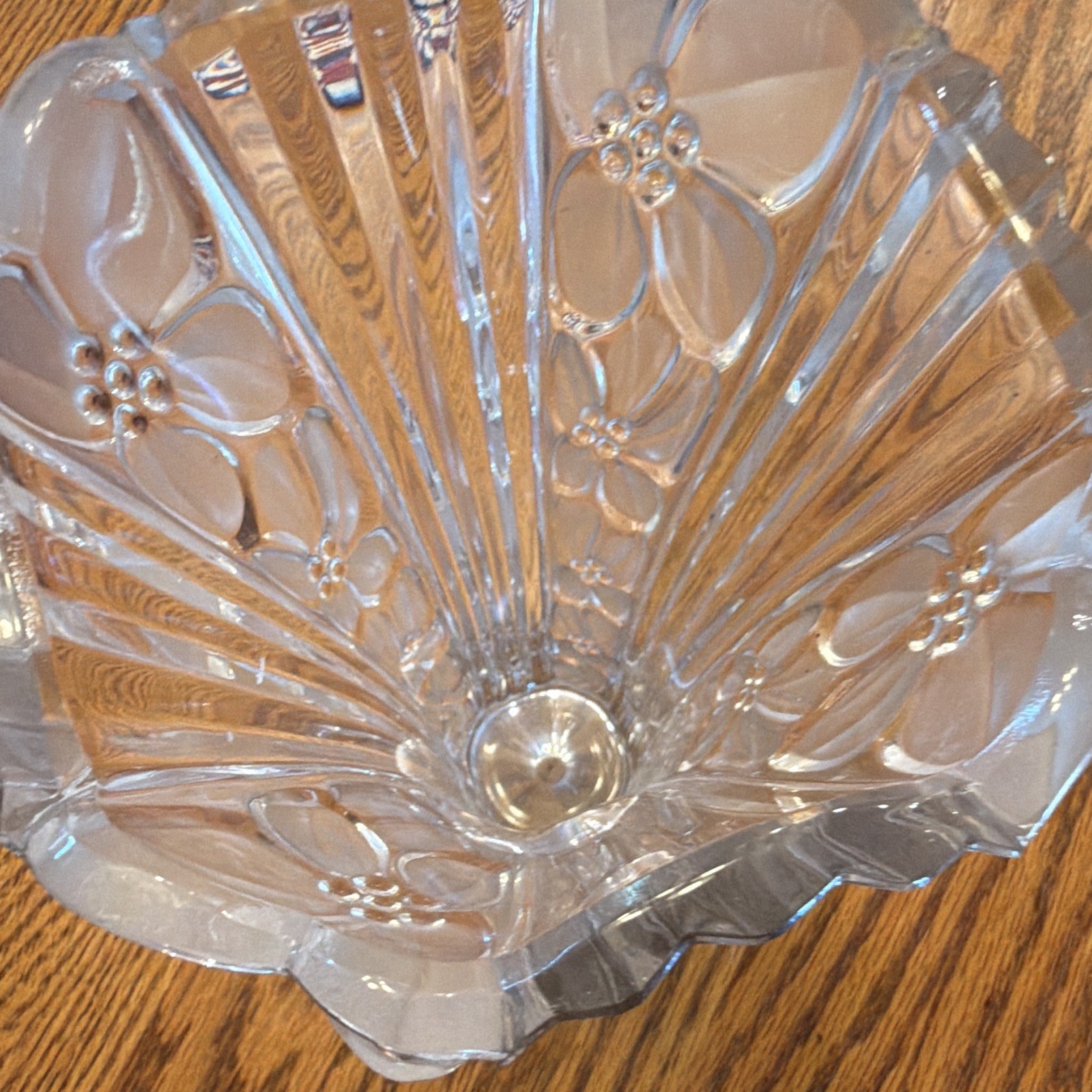 Bohemian Queen Lace cut crystal vase