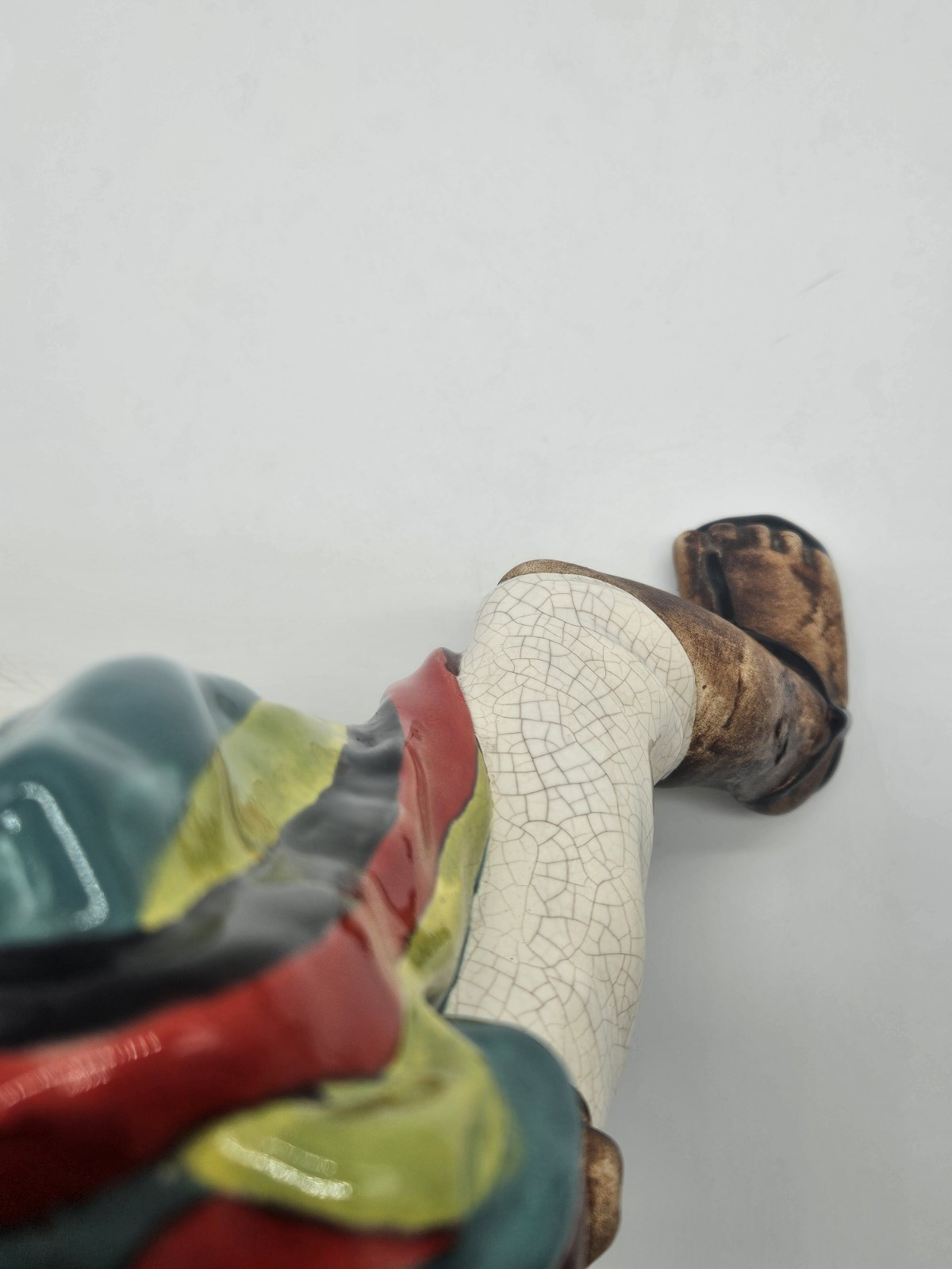 Brayton Laguna Peruvian Dancer Pottery Sculpture Figurine Native Crackle Glaze