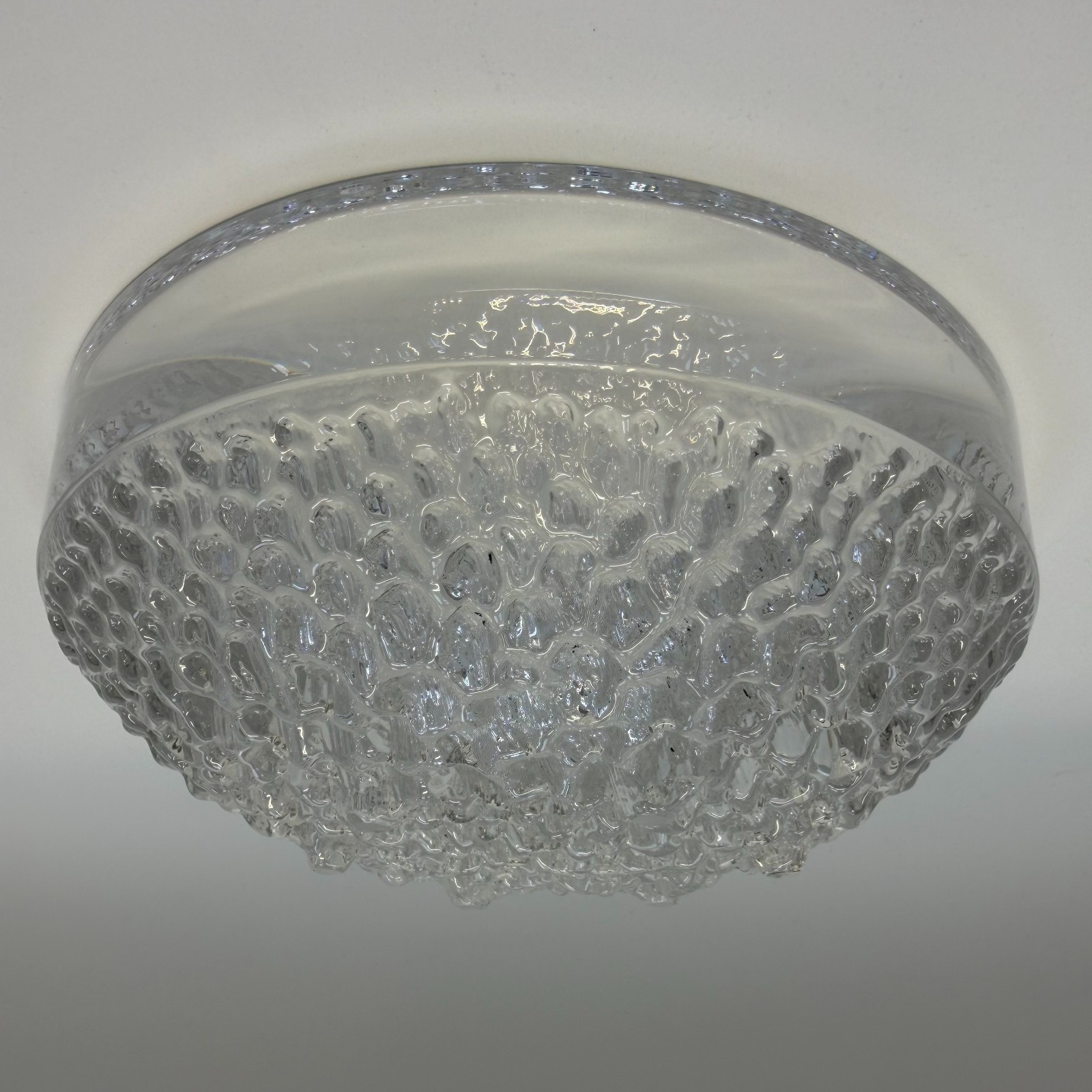 Vintage Heavy Scandinavian Style Crystal Hadeland Svalbard. 8″x3″ 7lbs.