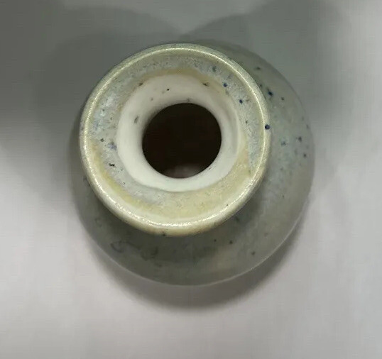 Bud Vase Artist Signed Speckled Home Mid Century Modern Decor 4.5″