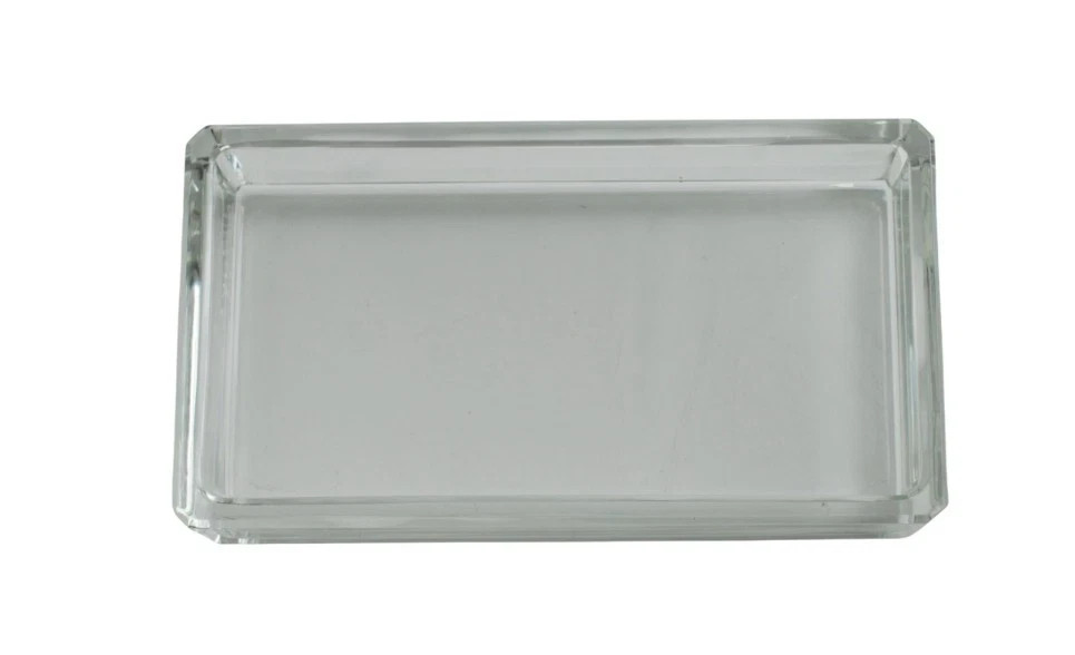 Val Saint Lambert large crystal jewelry – cigar – vanity – trinket – favor box