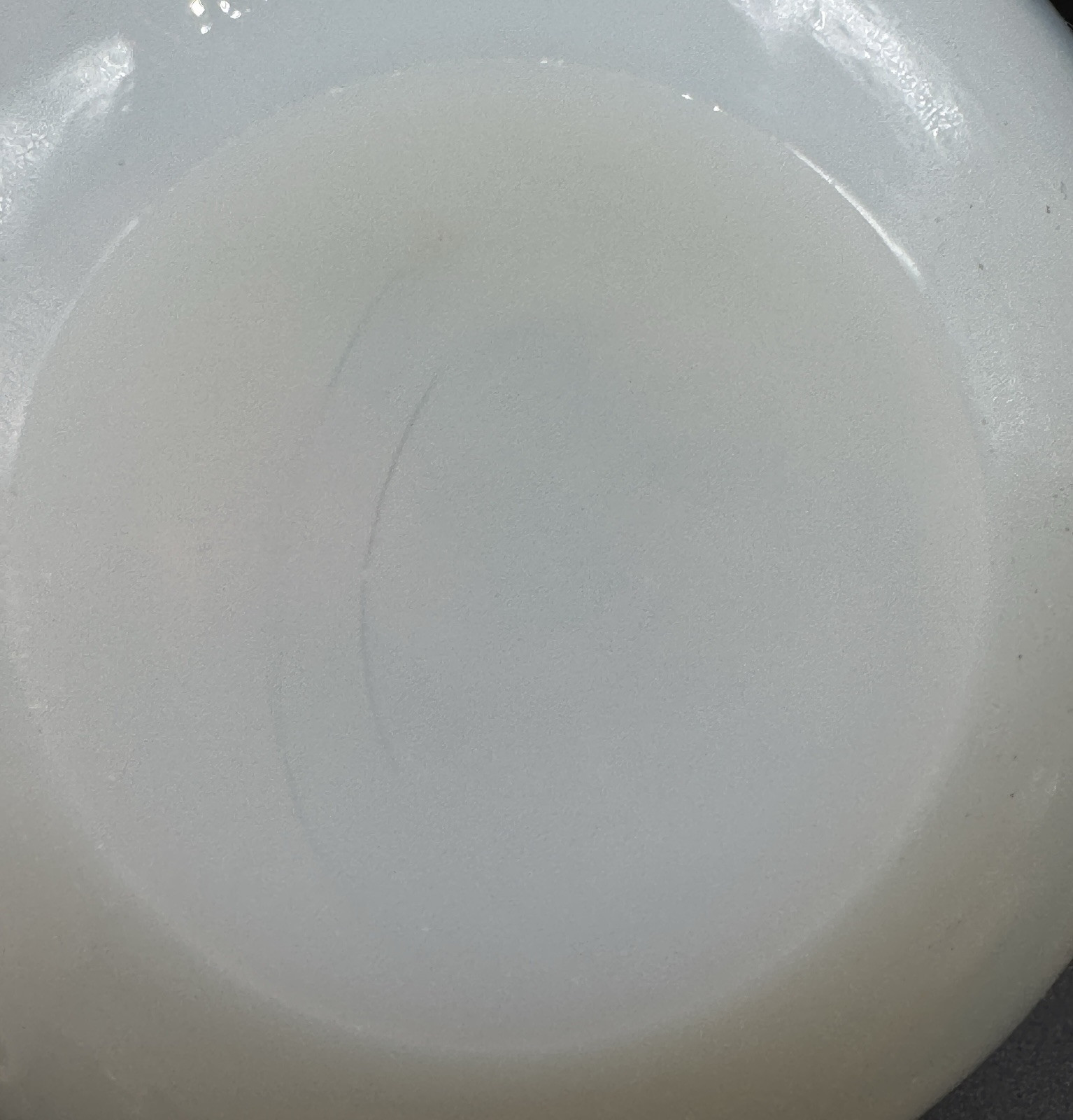 Vintage Beaumont Glass Opalescent Coin Dot Rose Bowl 4” Tall 4” In Diameter