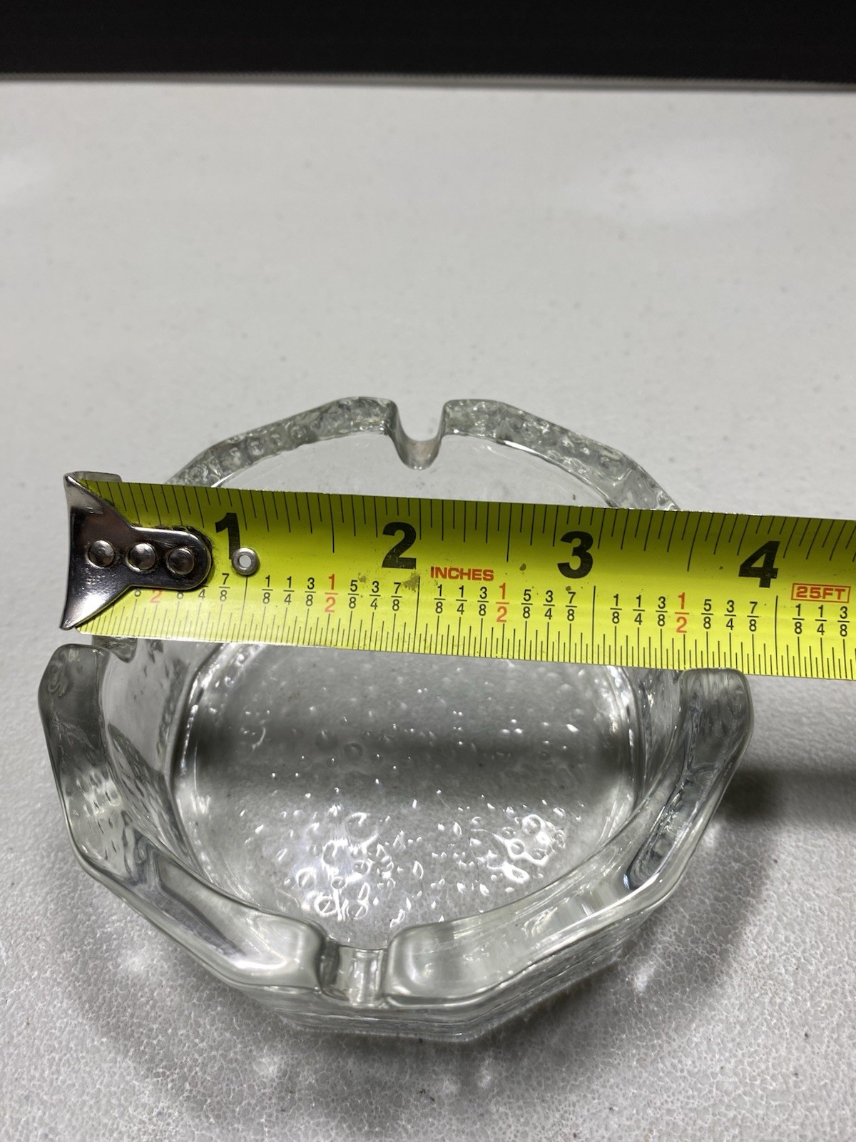 blenko glass ashtray 4 Inches Wide By 1 1/2 Inches Tall