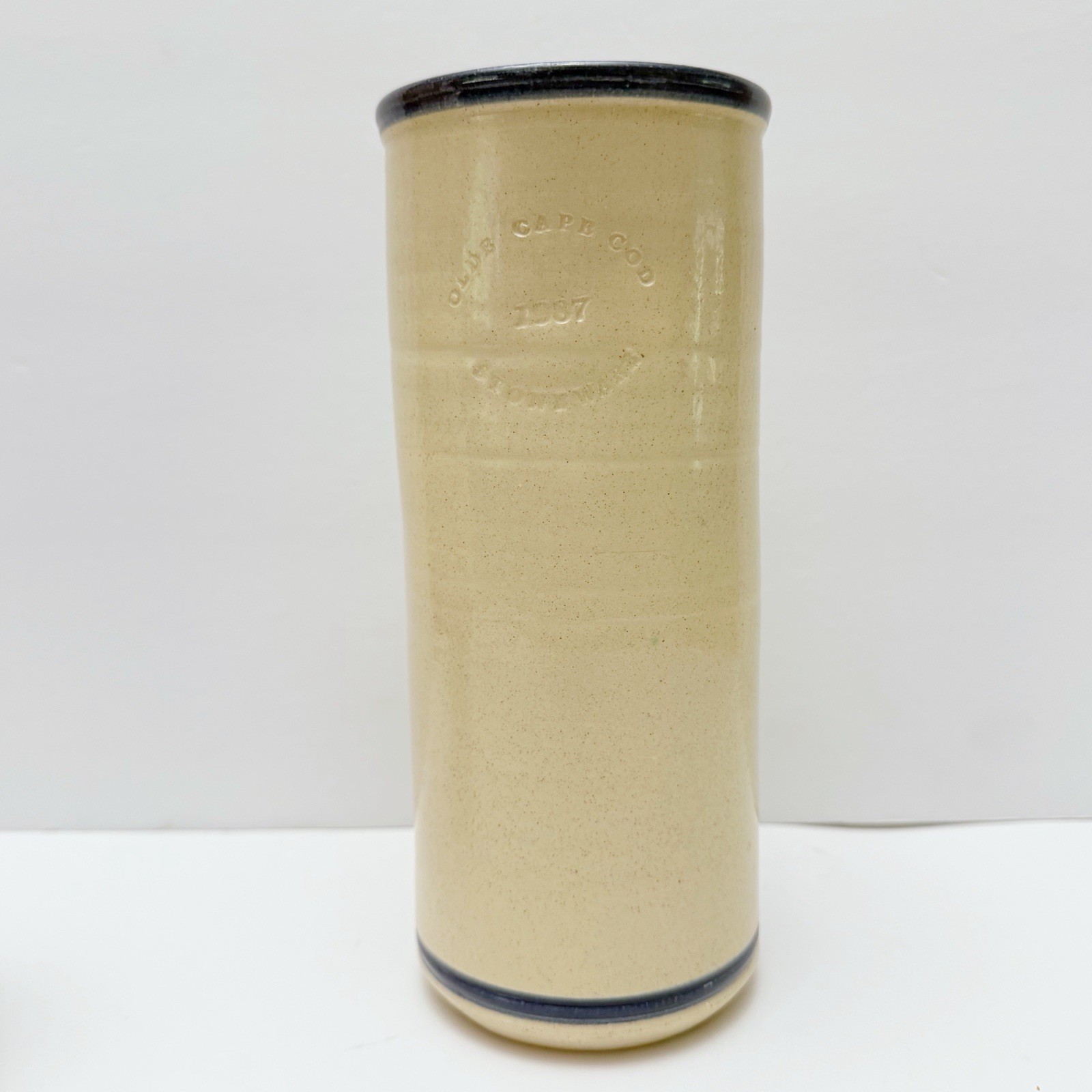Vintage 1987 Olde Cape Cod Stoneware Pottery Blueberry Vase