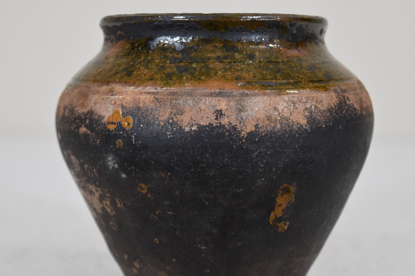 Vintage Clay Pot Rustic Ceramic Vase Antique Pottery Vessel