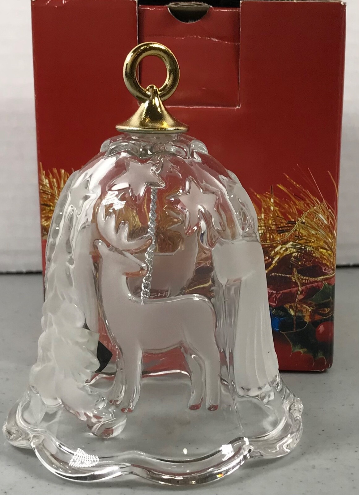 VINTAGE Collectable Mikasa “Holiday Lights” Lead Crystal Christmas Bell