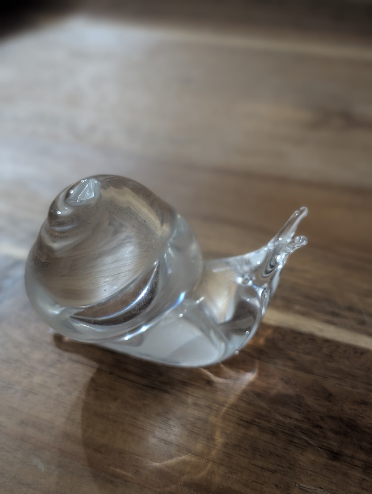 Steuben Snail Sculpture