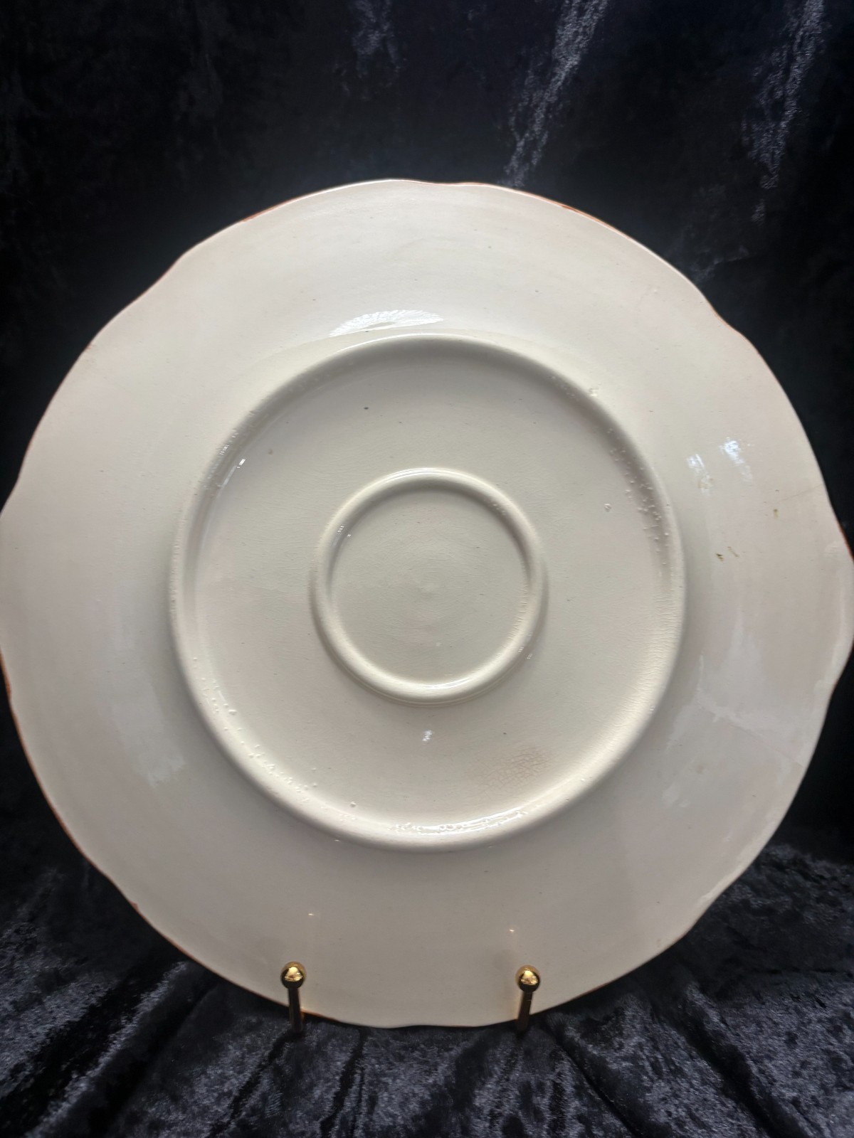 Antique 1920’s Weller Pottery Charger, Zona Apple Pattern