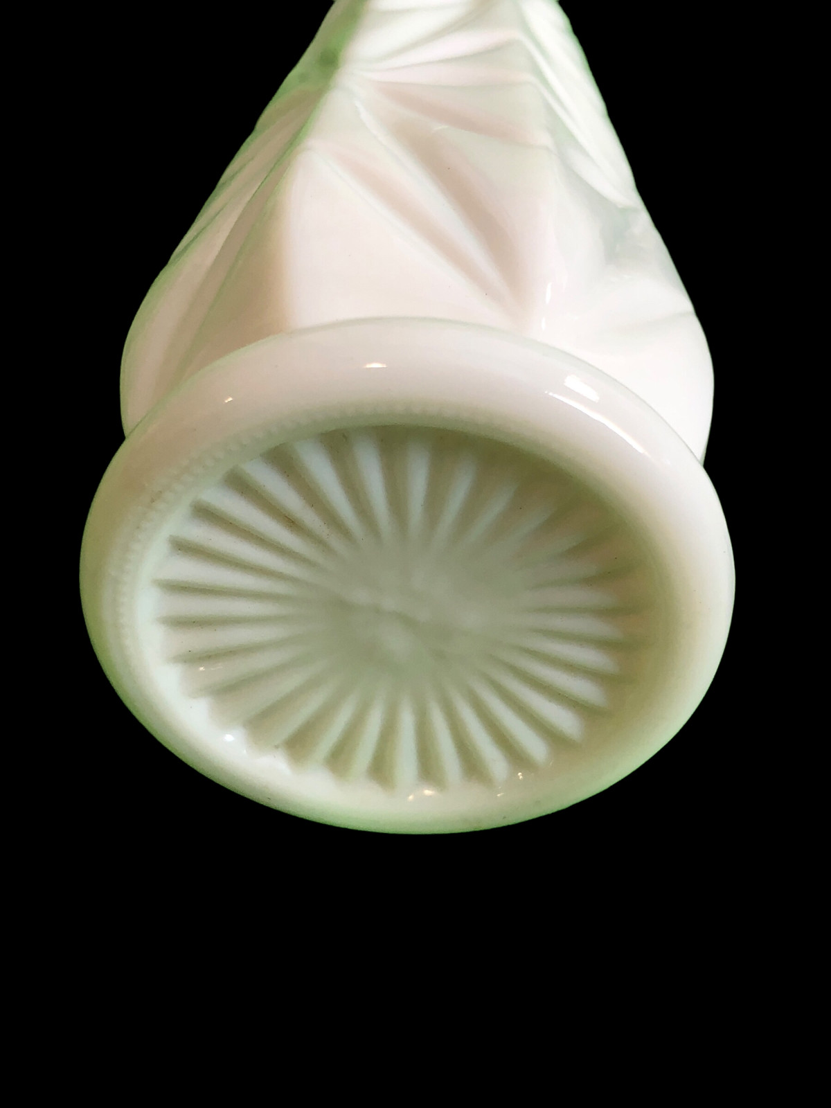 Pair of Vintage 9″ Milk Glass Bud Vases– Wedding– Hoosier Glass? – Free Ship