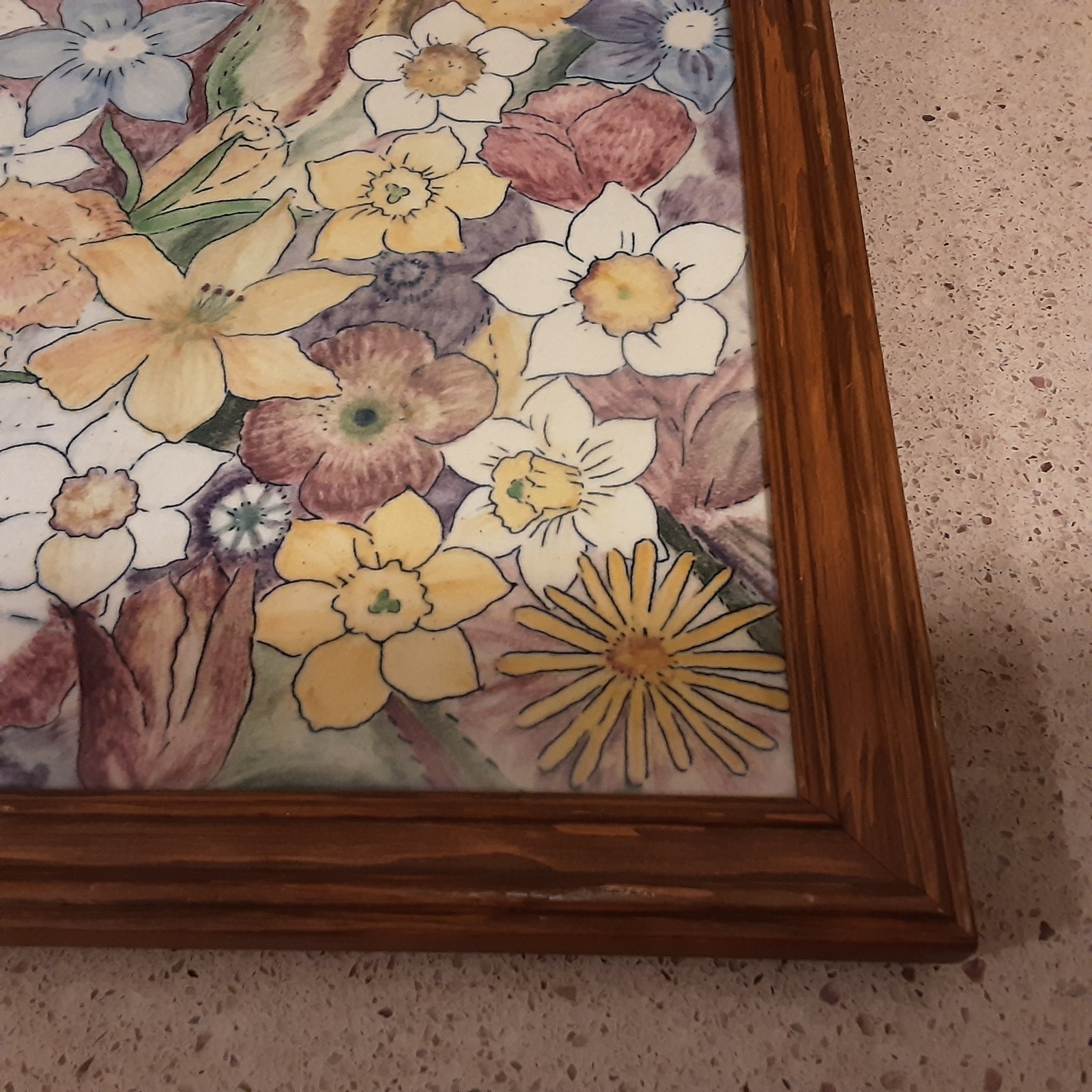 Vintage 1981 Santa Barbara Ceramics Design Alvaro Suman Art Pottery Tile 11.75″